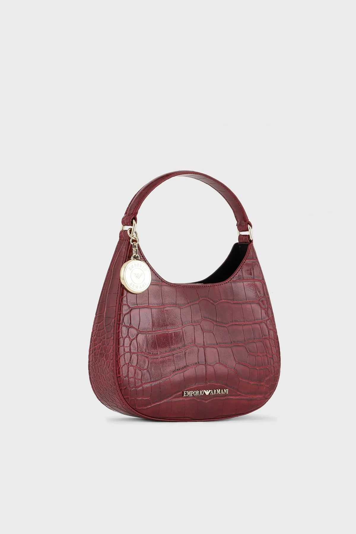 Emporio Armani Fermuarlı Çıkarılabilir Omuz Askılı Bayan Çanta Y3H324 YWF0A 80101 BORDO - 4