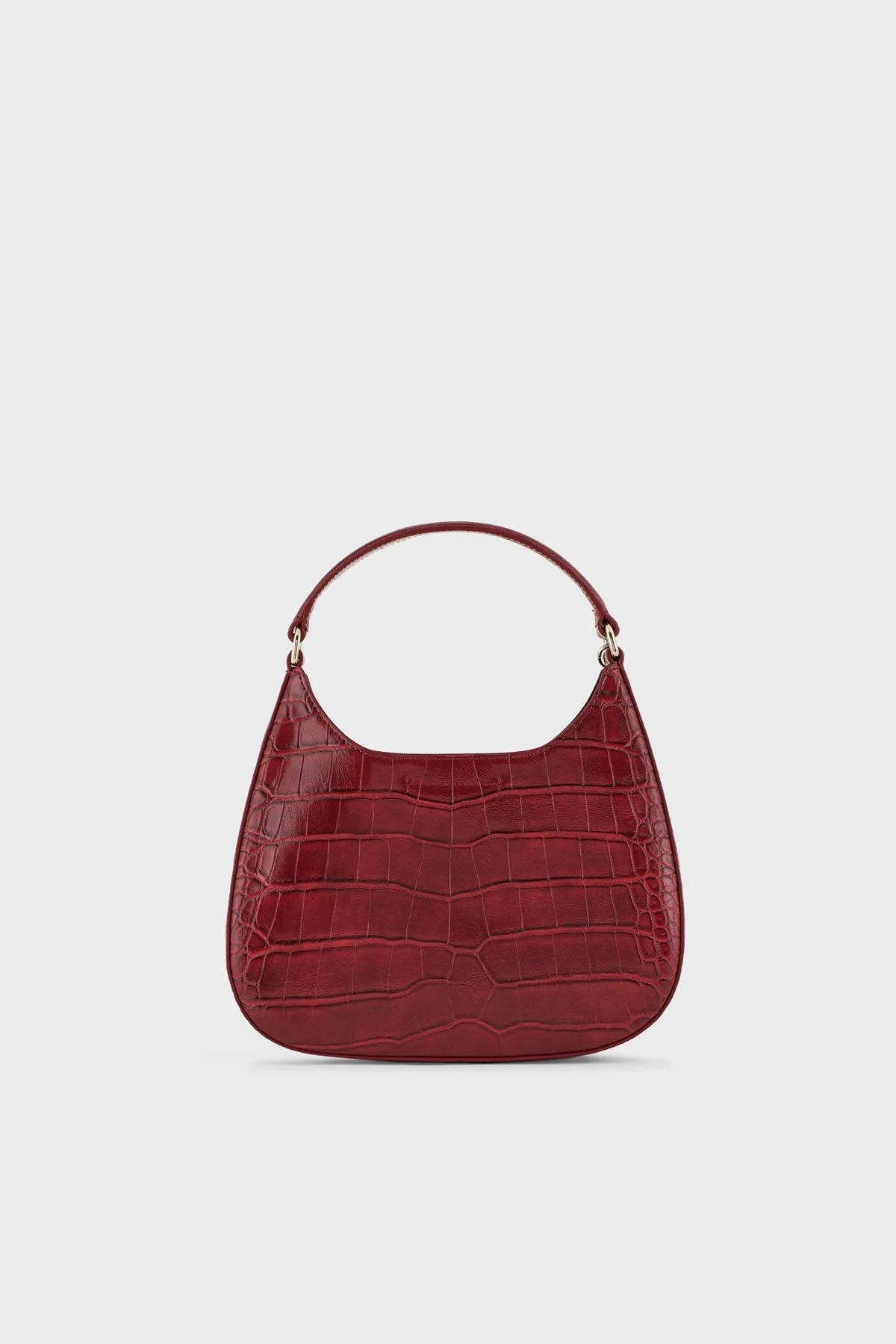 Emporio Armani Fermuarlı Çıkarılabilir Omuz Askılı Bayan Çanta Y3H324 YWF0A 80101 BORDO - 5