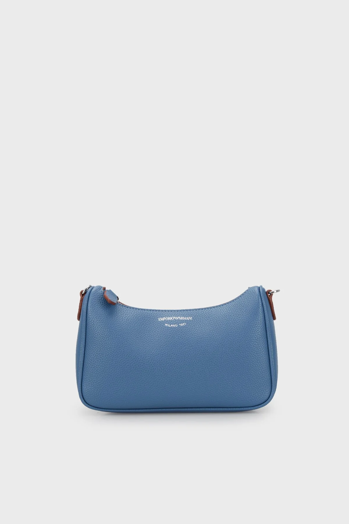 Emporio Armani Fermuarlı Çıkarılabilir Omuz Askılı Mini Bayan Çanta Y3H293 YFO5E 89587 MAVİ - 1