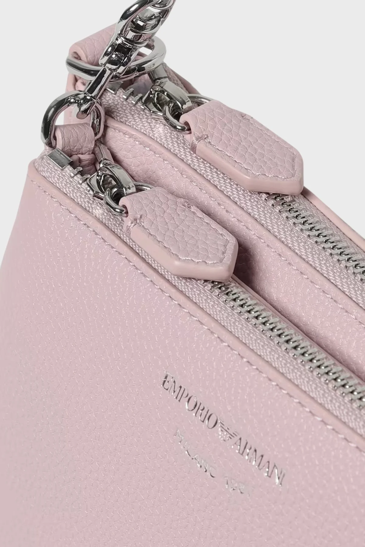 Emporio Armani Fermuarlı Çıkarılabilir Ön Bölmeli ve Askılı Bayan Çanta Y3H317 YFO5E 80700 PUDRA - 3