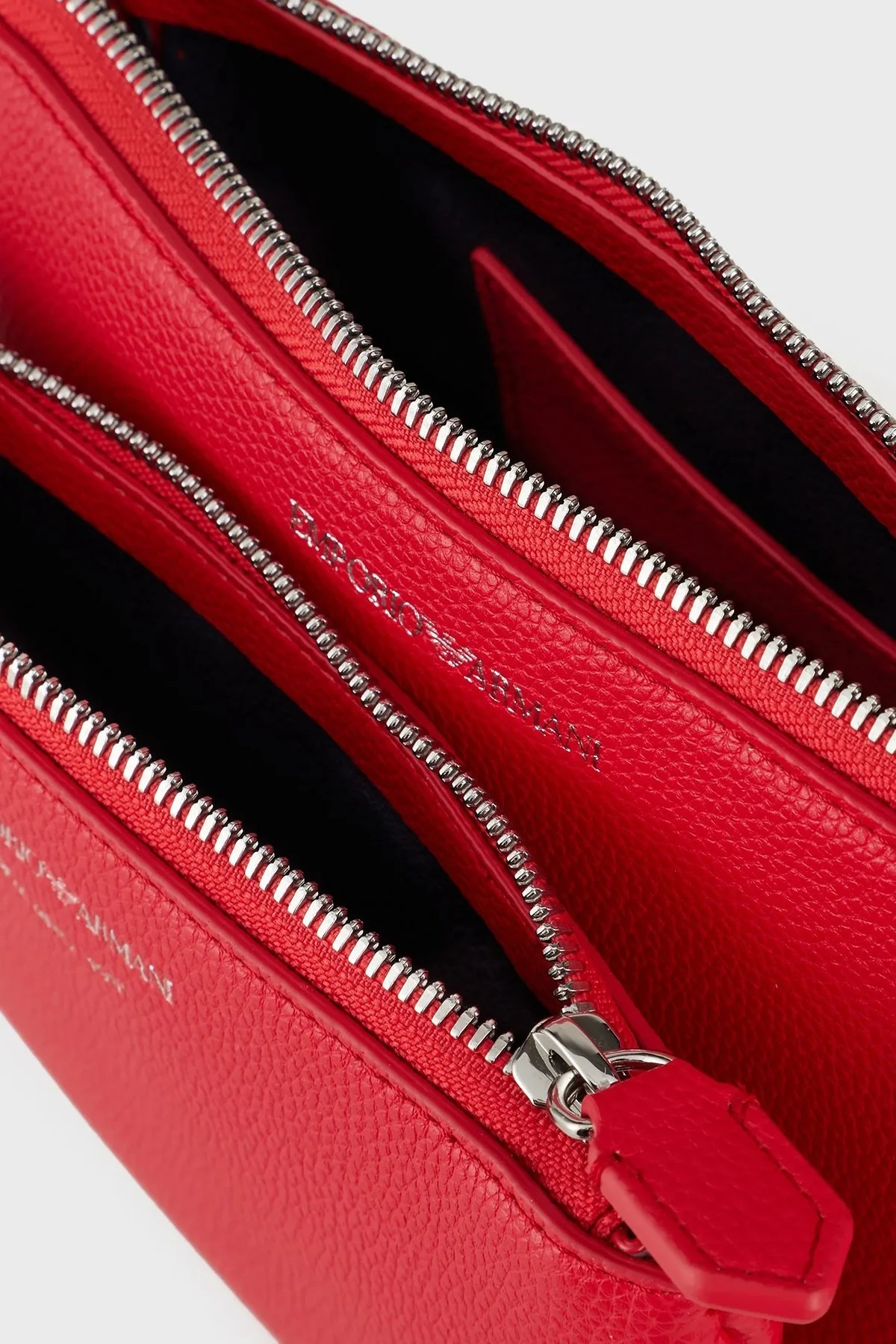 Emporio Armani Fermuarlı Çıkarılabilir Ön Bölmeli ve Askılı Bayan Çanta Y3H317 YFO5E 89530 KIRMIZI - 6