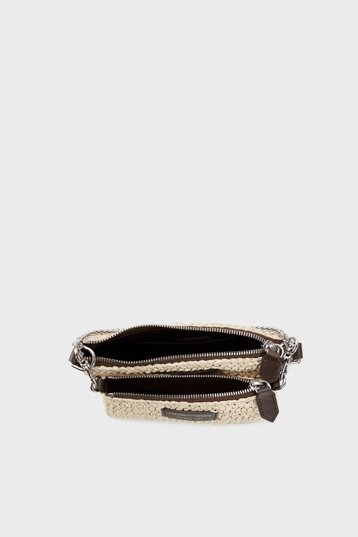 Emporio Armani Fermuarlı Çıkarılabilir Ön Bölmeli ve Askılı Bayan Çanta Y3H317 YVL8E 88097 BEJ - 4