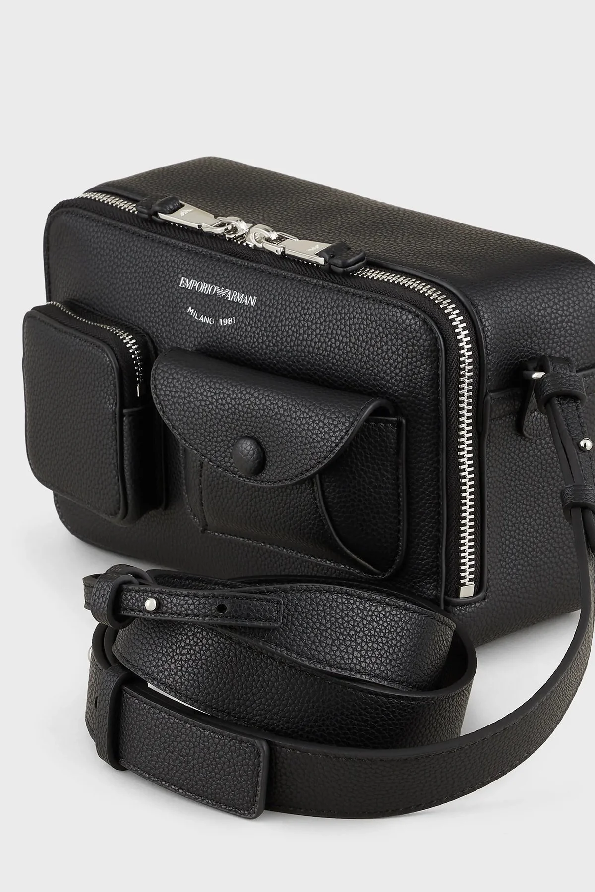 Emporio Armani Fermuarlı Çıkarılabilir Uzatma Askılı Bayan Çanta Y3B194 YFO5X 88440 SİYAH - 5