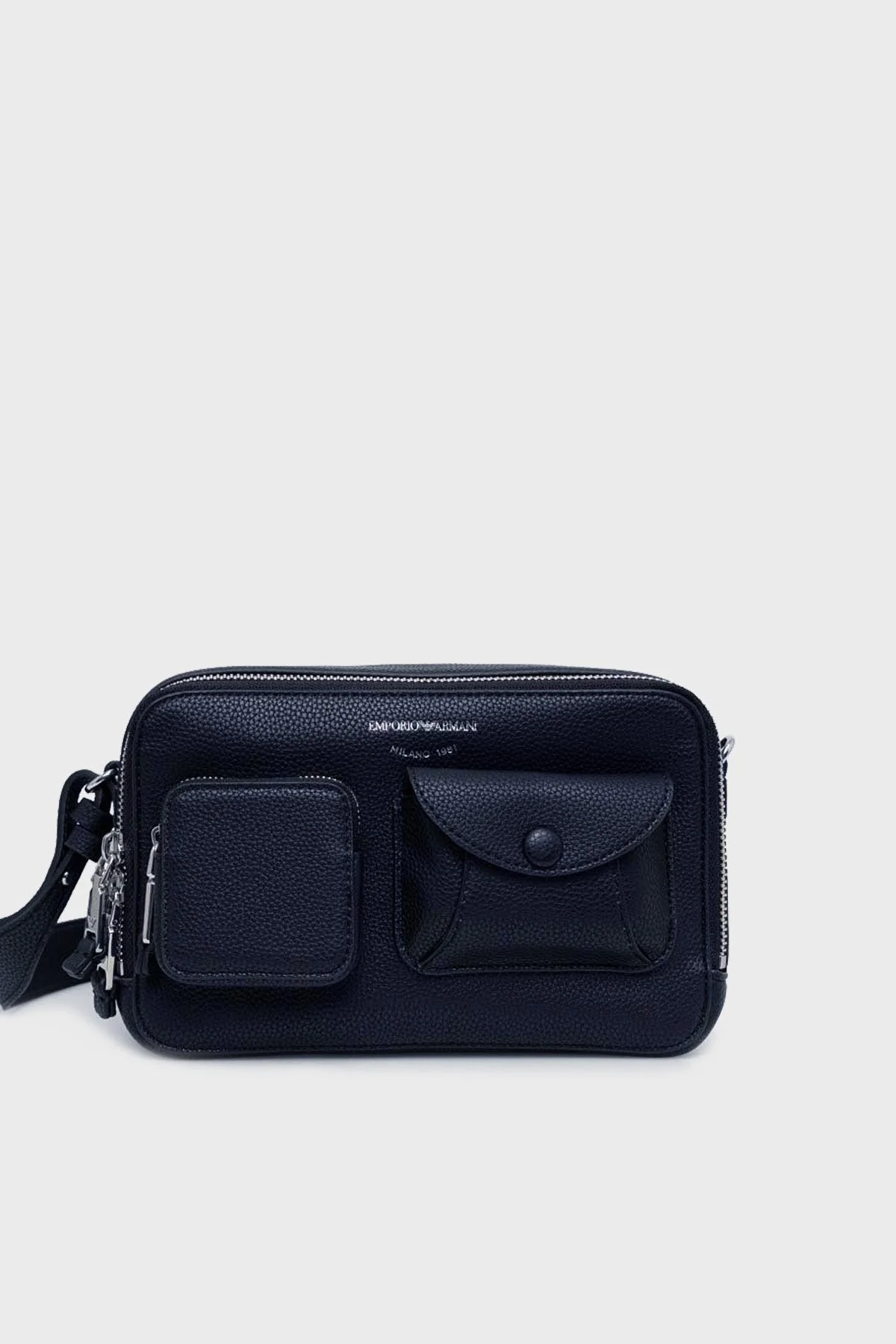 Emporio Armani Fermuarlı Çıkarılabilir Uzatma Askılı Bayan Çanta Y3B194 YFO5X 89529 LACİVERT - 1