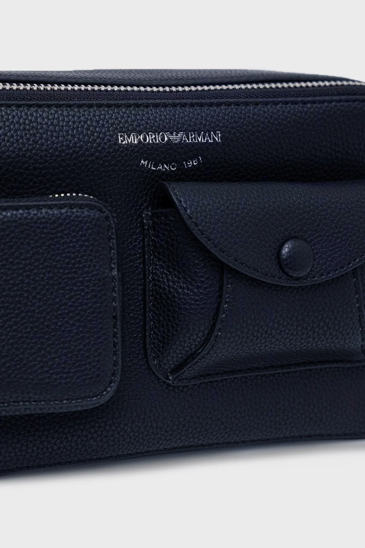 Emporio Armani Fermuarlı Çıkarılabilir Uzatma Askılı Bayan Çanta Y3B194 YFO5X 89529 LACİVERT - 3