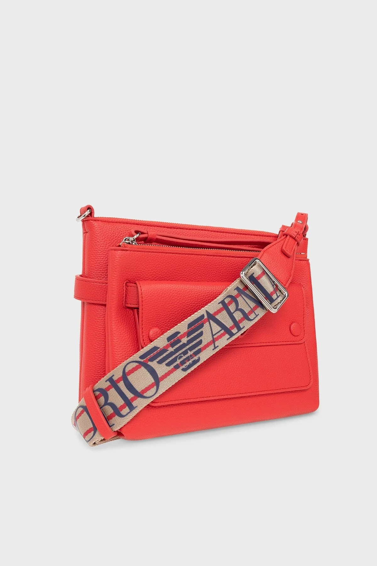 Emporio Armani Fermuarlı Çıkarılabilir Uzatma Askılı Bayan Çanta Y3H316 YFO5E 89530 KIRMIZI - 4