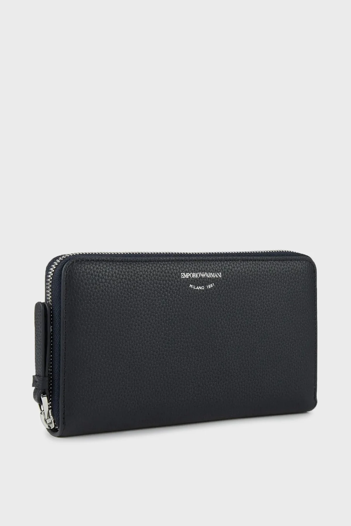 Emporio Armani Fermuarlı Çok Bölmeli Bayan Cüzdan Y3H168 YFW9E 85159 LACİVERT - 2