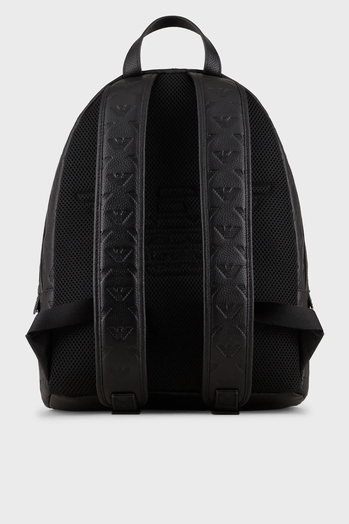 Emporio Armani Fermuarlı Hakiki Deri Erkek Sırt Çantası Y4O370 Y142V 81072 SİYAH - 4