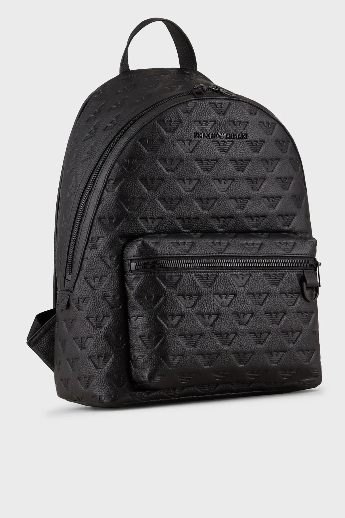 Emporio Armani Fermuarlı Hakiki Deri Erkek Sırt Çantası Y4O370 Y142V 81072 SİYAH - 9