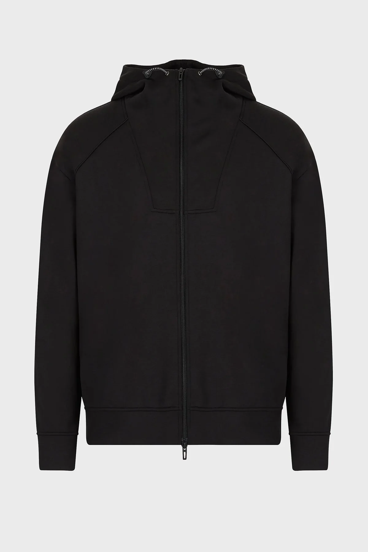 Emporio Armani Fermuarlı Kapüşonlu Yaka Erkek Sweat 3L1M76 1JRHZ 0999 SİYAH - 4