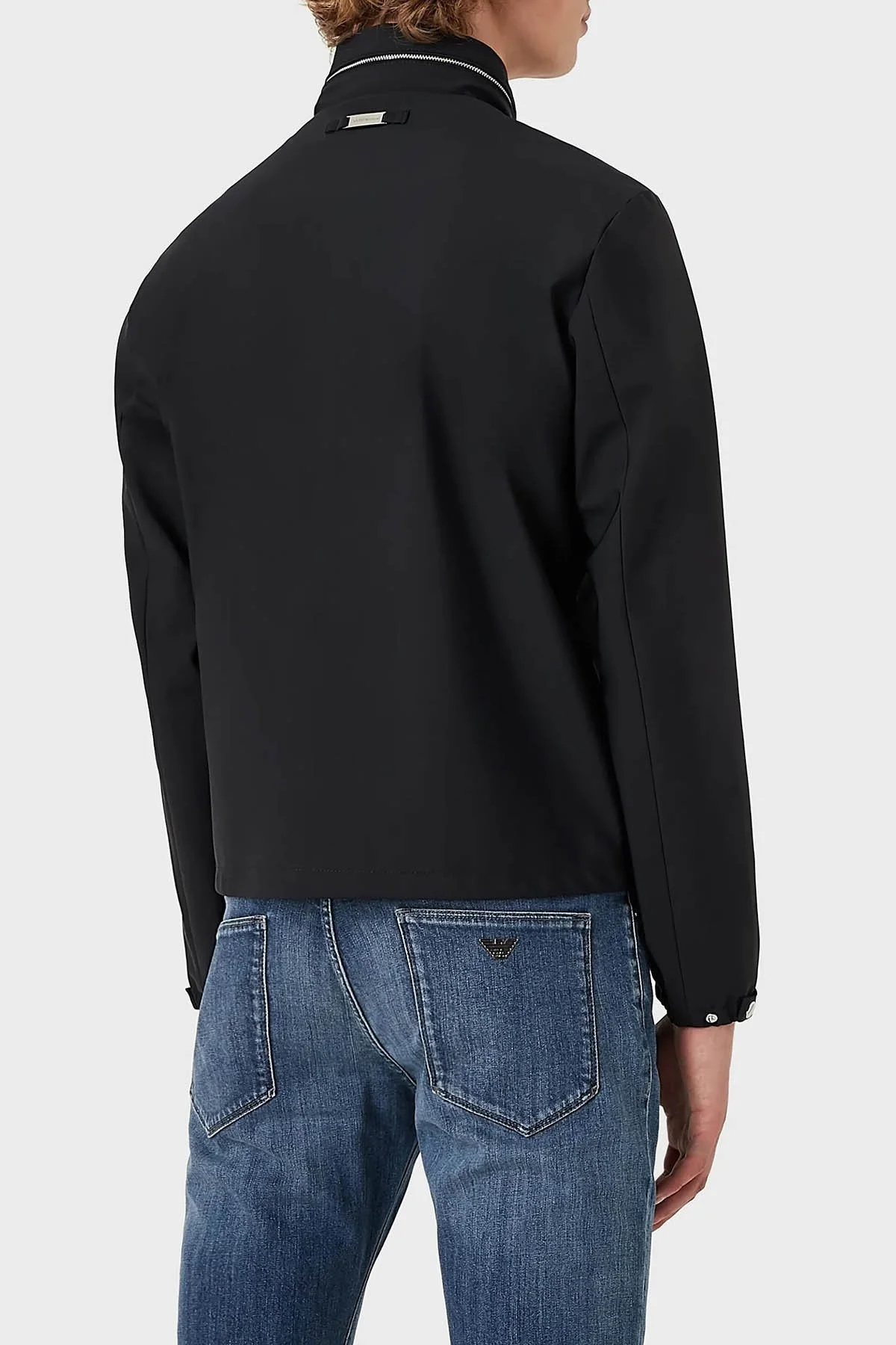 Emporio Armani Fermuarlı Rüzgar Geçirmez Dik Yaka Regular Fit Erkek Mont 8N1BD2 1NZAZ 0920 LACİVERT - 9