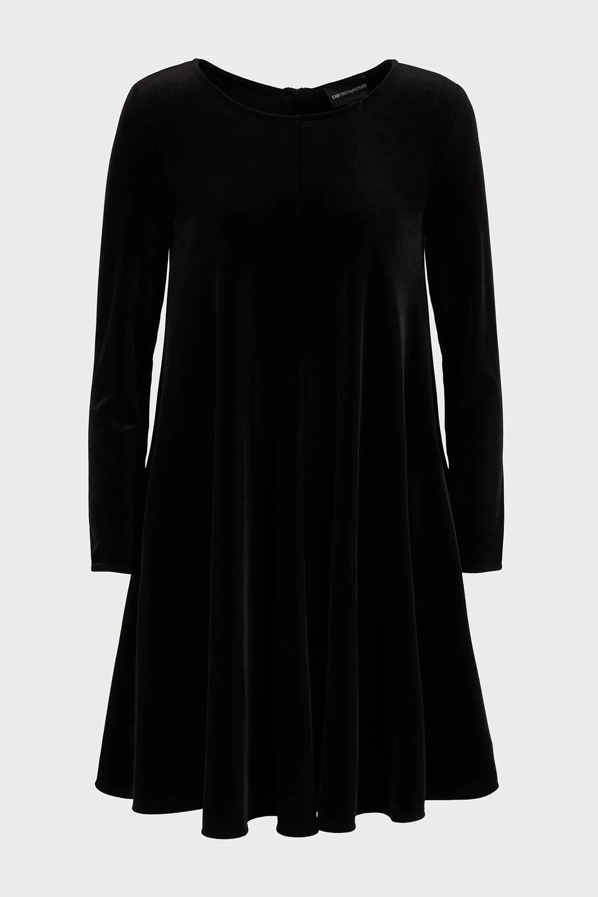 Emporio Armani Fermuarlı Şönil Kloş Bayan Elbise 6R2A6B 2JVZZ 0999 SİYAH - 12