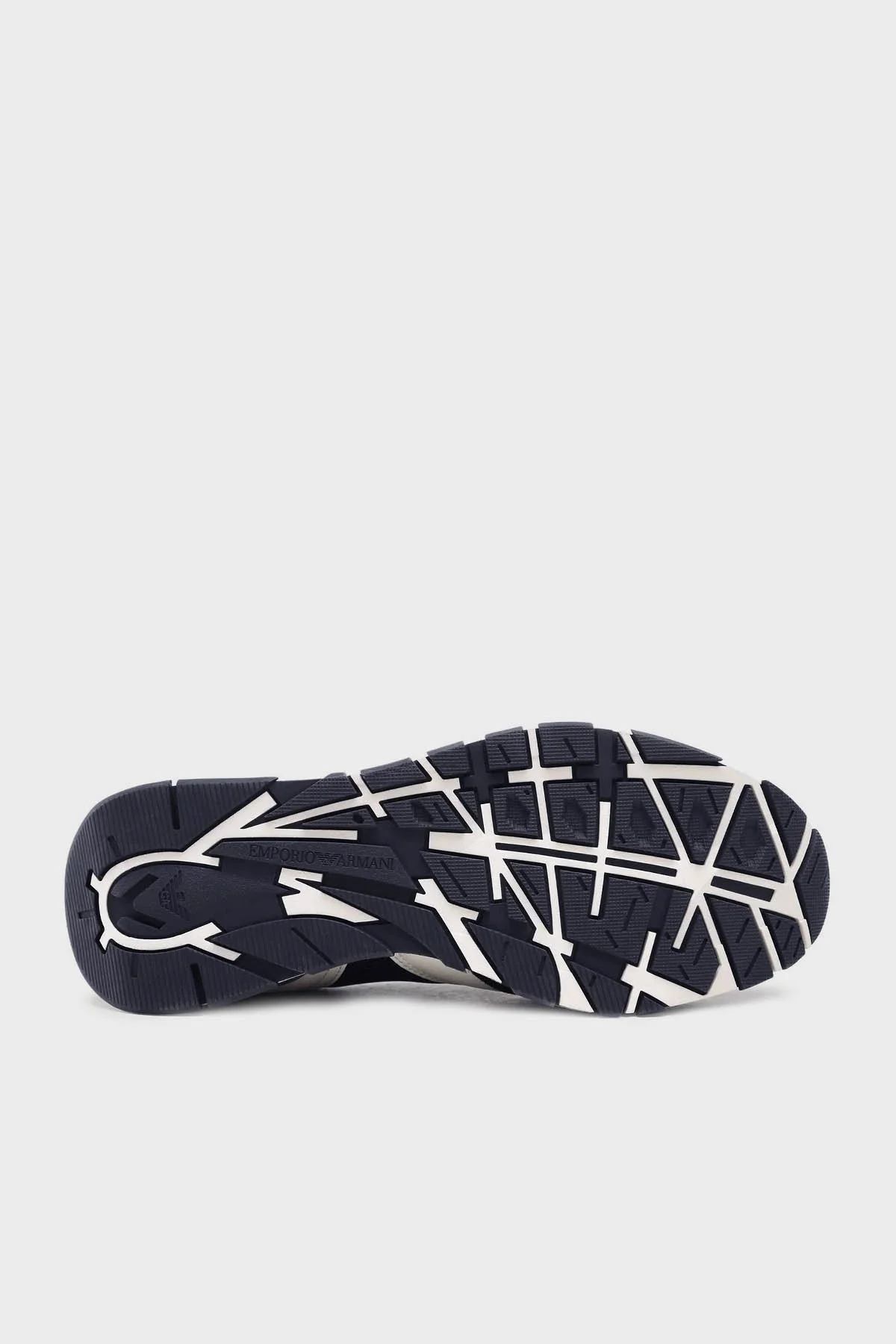 Emporio Armani Fileli Logolu Sneaker Erkek Ayakkabı X4X642 XN951 S161 LACİVERT - 3