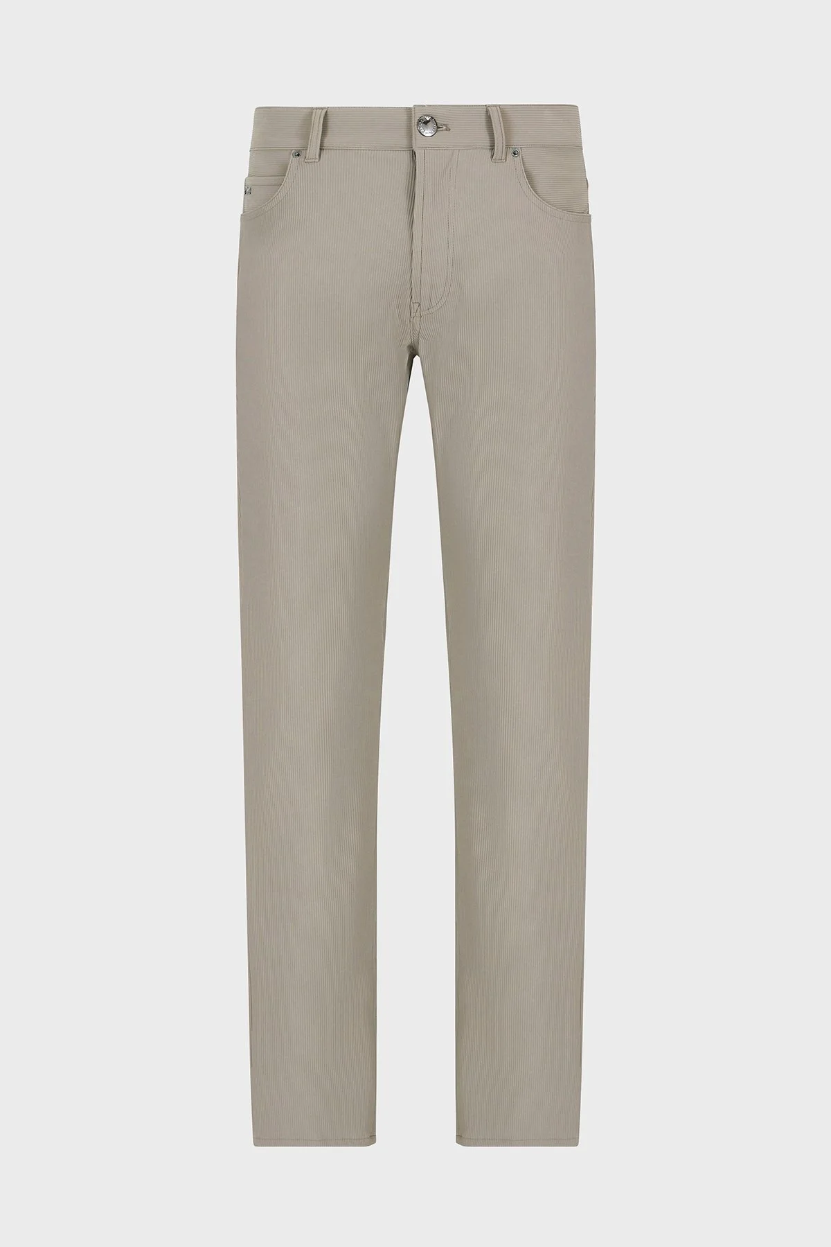 Emporio Armani Fitilli Regular Fit Normal Bel Düz Paça Erkek Kot Pantolon EM000062 AF14076 U6218 BEJ - 10