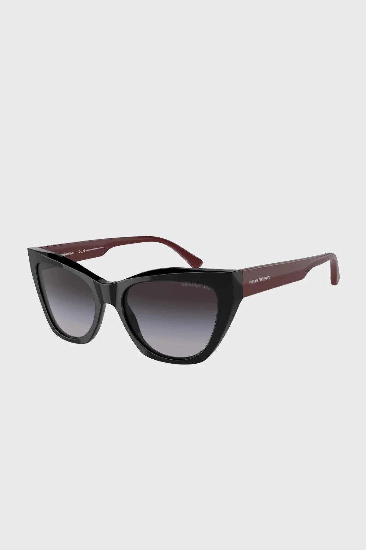 Emporio Armani Güneş Bayan Gözlük 0EA4176 50178G 54 Parlak Siyah-Degrade Gri - 1
