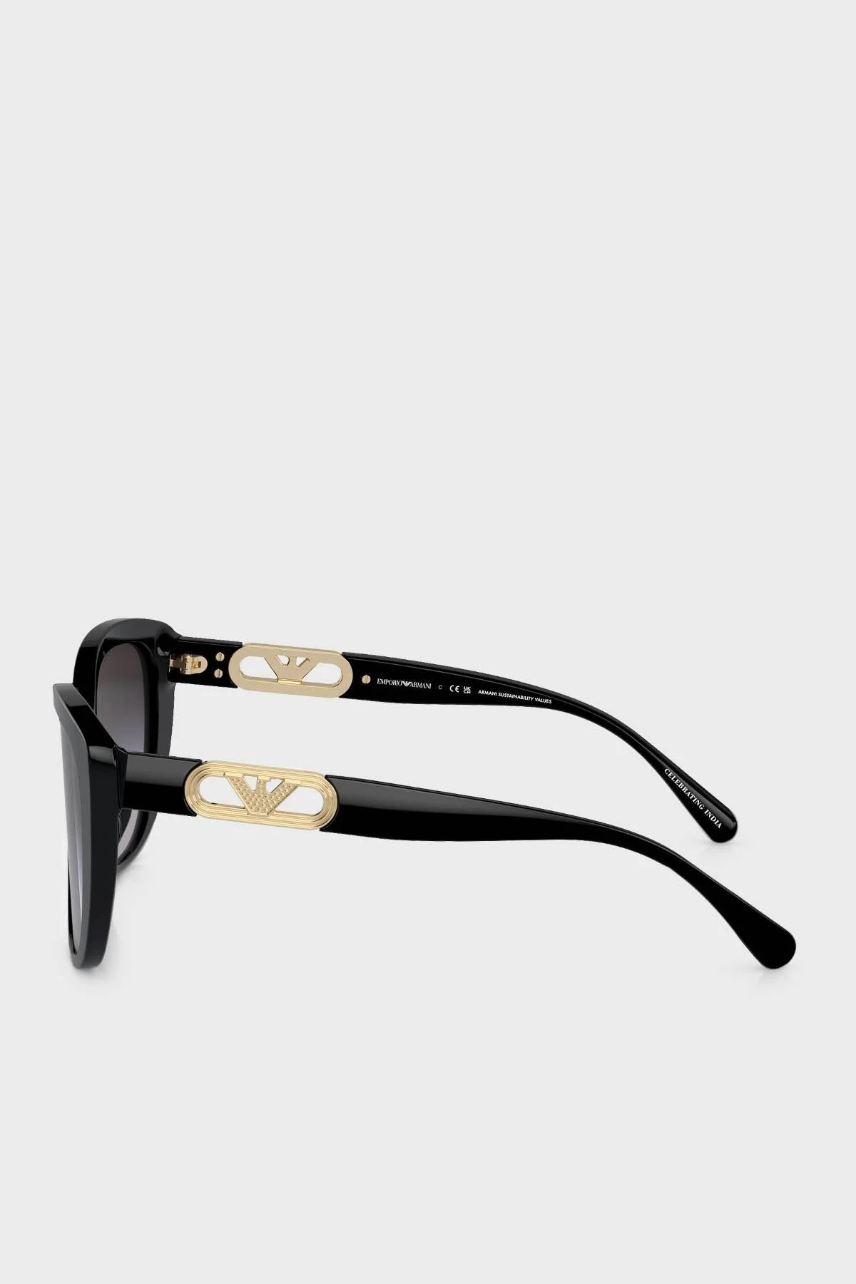 Emporio Armani Güneş Bayan Gözlük 0EA4214U 53788G 54 Parlak Siyah-Degrade Gri - 6