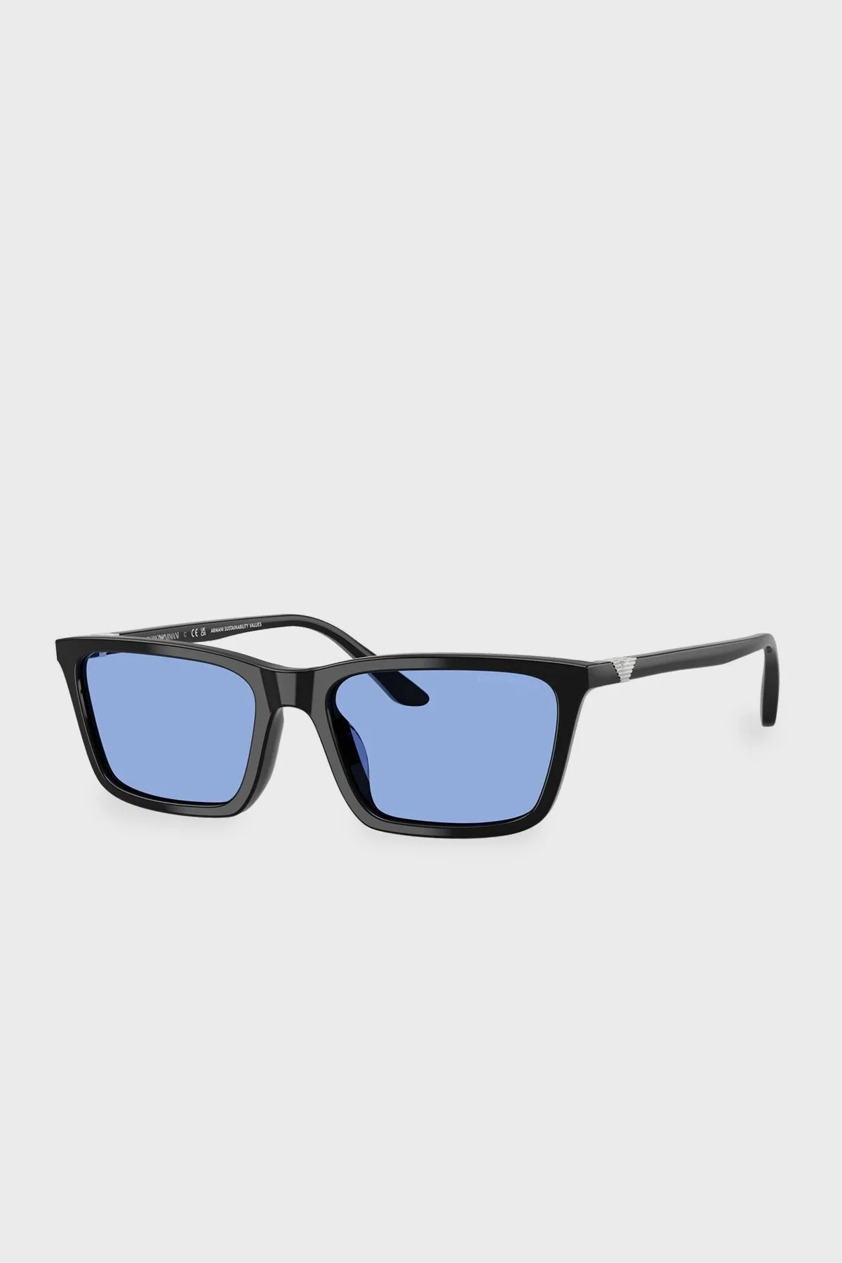 Emporio Armani Güneş Kadın Gözlük 0EA4239U 501780 55 Parlak Siyah-Mavi - 1