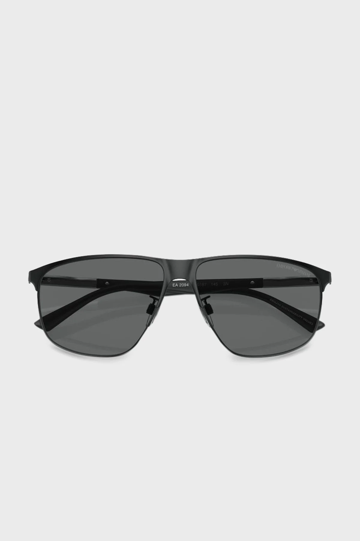 Emporio Armani Güneş Erkek Gözlük 0EA2094 300187 60 Mat Siyah-Koyu Gri - 4