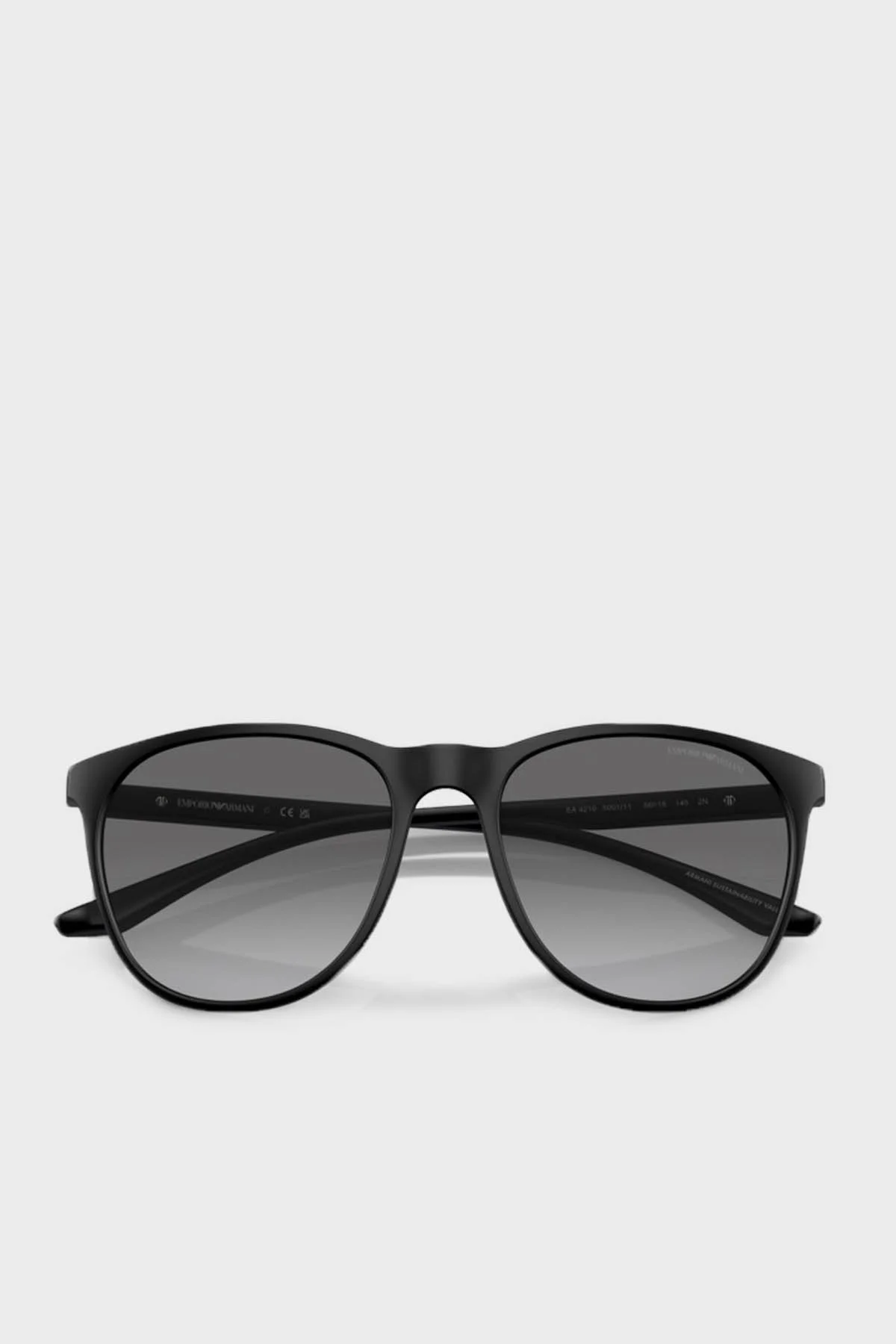 Emporio Armani Güneş Erkek Gözlük 0EA4210 500111 56 Mat Siyah-Degrade Gri - 3