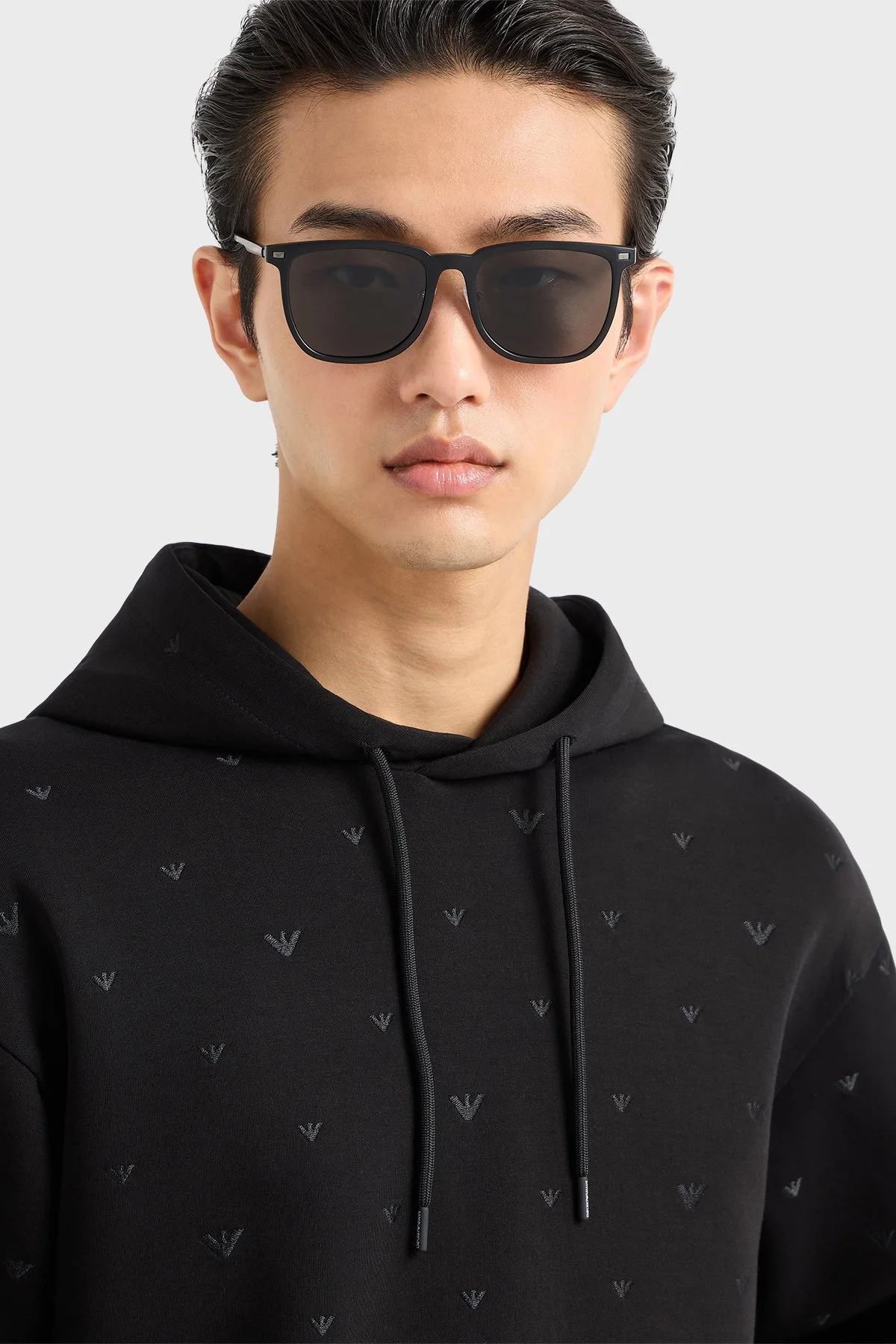 Emporio Armani Güneş Erkek Gözlük 0EA4255D 500187 56 Mat Siyah-Koyu Gri - 2