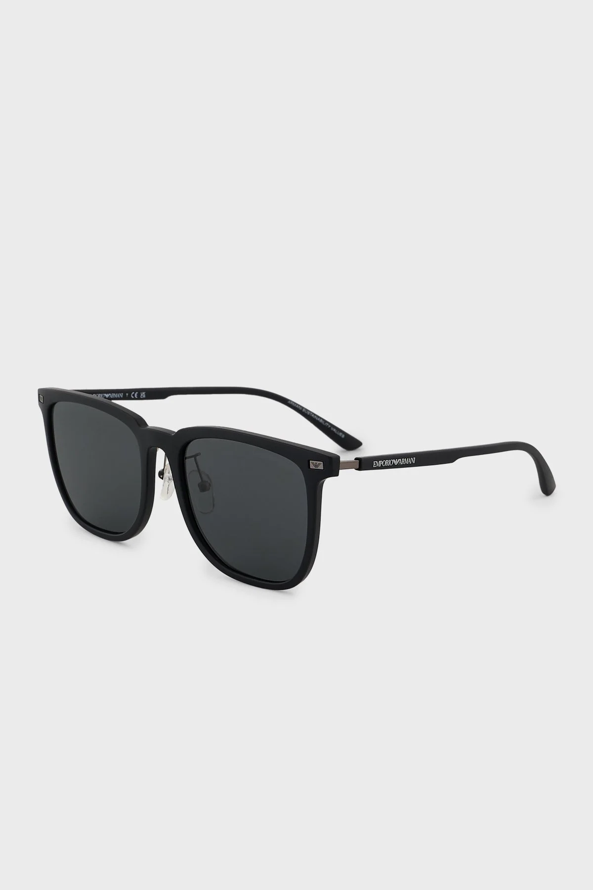 Emporio Armani Güneş Erkek Gözlük 0EA4255D 500187 56 Mat Siyah-Koyu Gri - 1