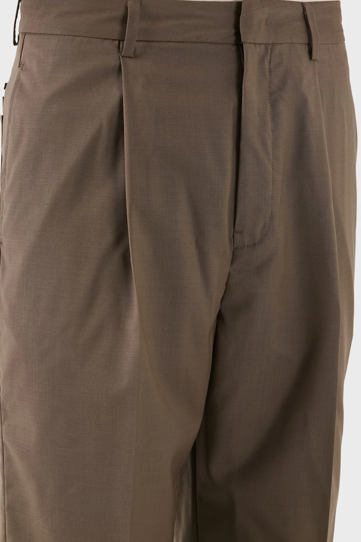 Emporio Armani Hafif Yün Regular Fit Normal Bel Düz Paça Erkek Pantolon EM001211 AF13821 U6195 KAHVE - 11