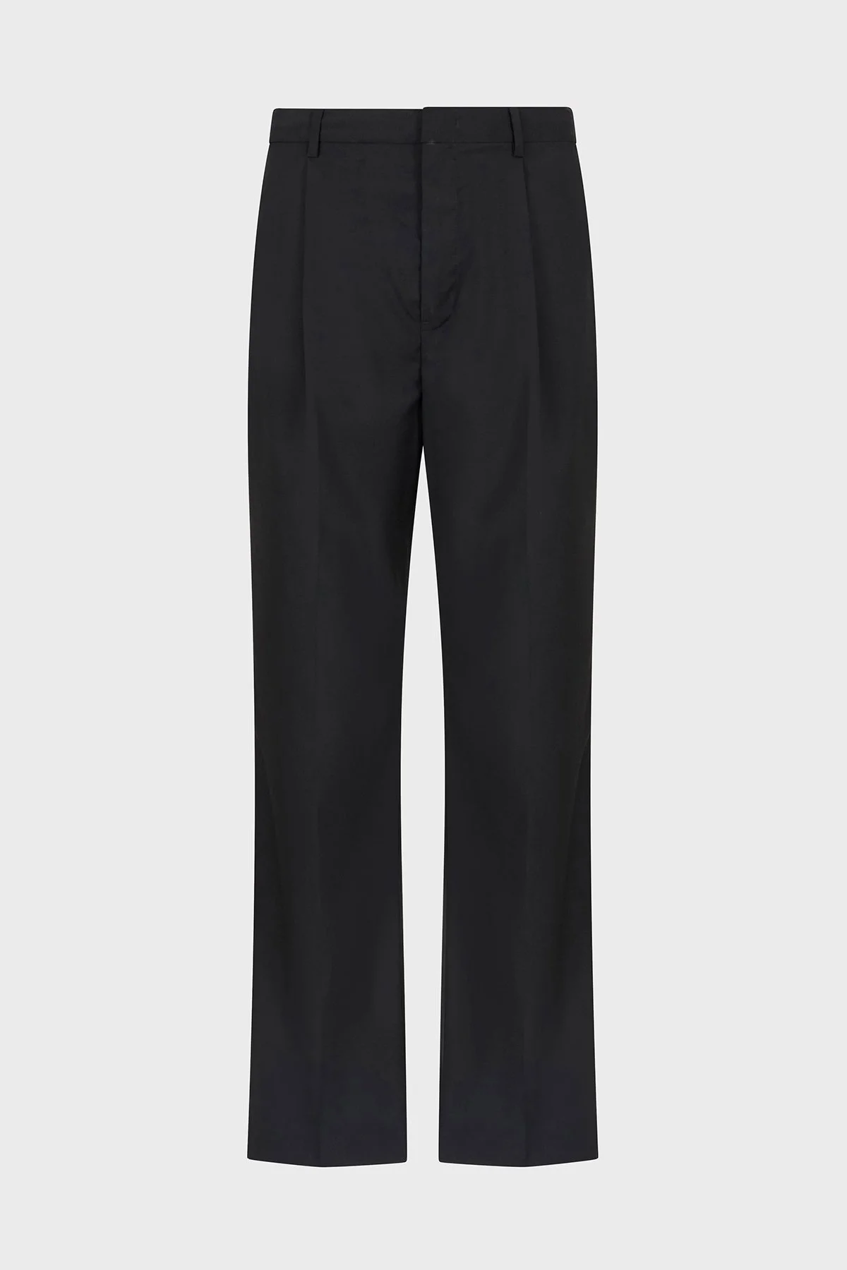 Emporio Armani Hafif Yün Regular Fit Normal Bel Düz Paça Erkek Pantolon EM001211 AF13821 UC001 SİYAH - 5