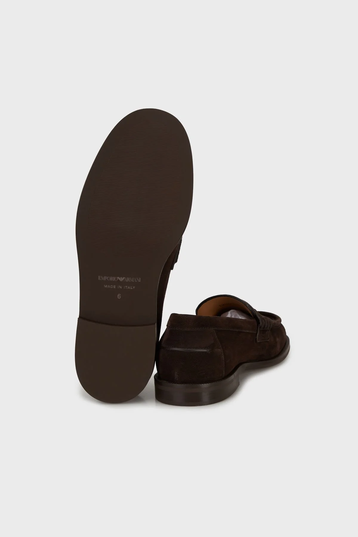 Emporio Armani Hakiki Deri Makosen Erkek Ayakkabı EM003730 AF19687 M6136 KOYU KAHVE - 5