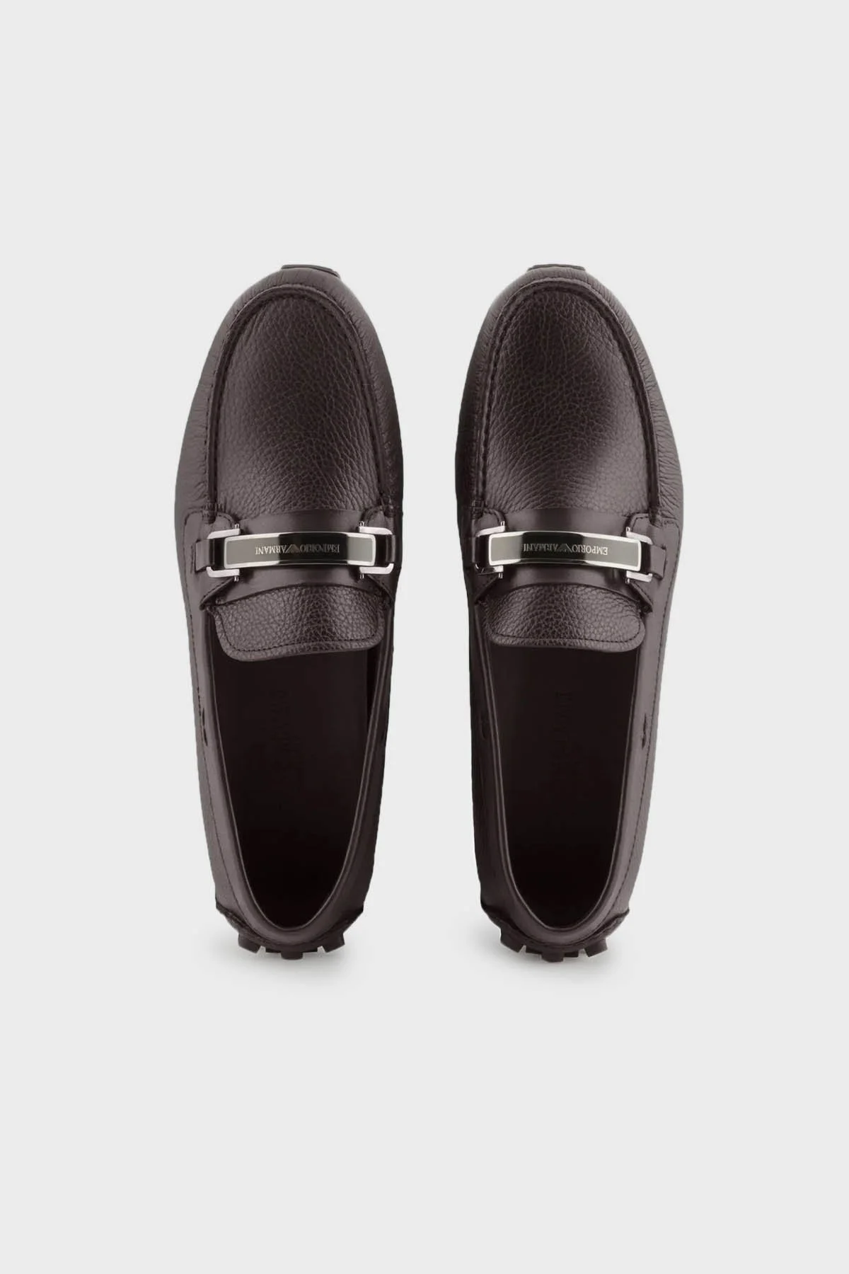 Emporio Armani Hakiki Deri Makosen Erkek Ayakkabı X4B151 XN882 M814 KAHVE - 4