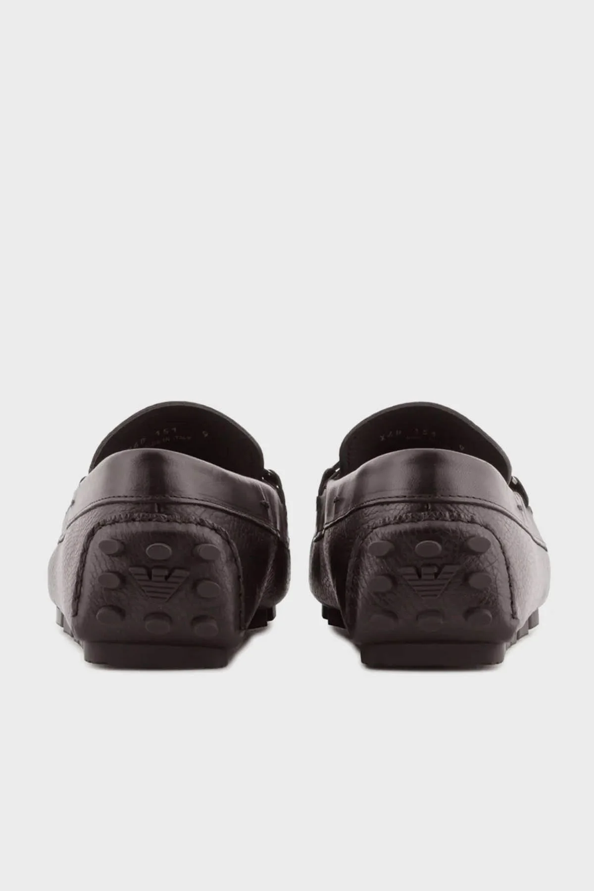 Emporio Armani Hakiki Deri Makosen Erkek Ayakkabı X4B151 XN882 M814 KAHVE - 5