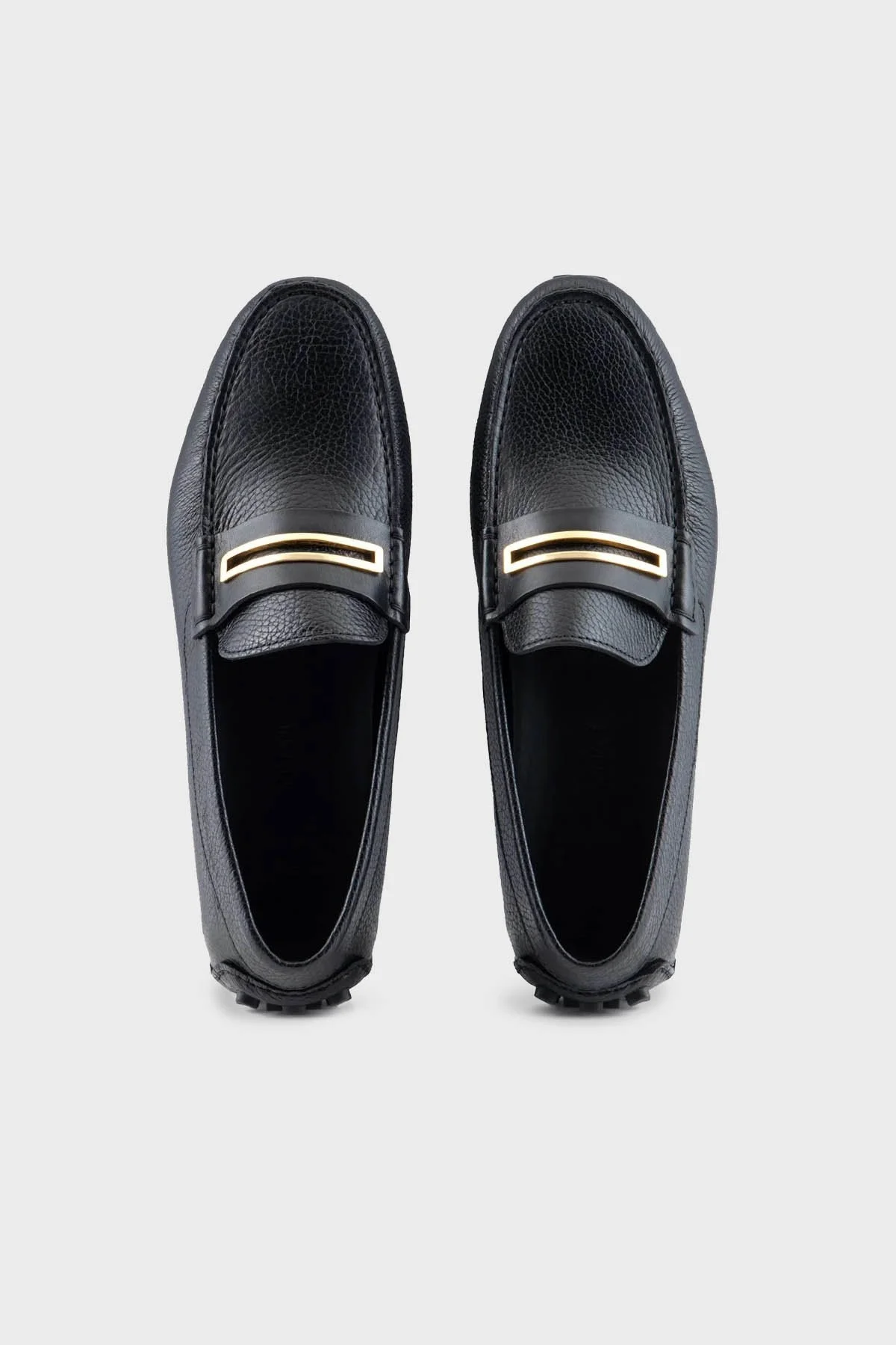 Emporio Armani Hakiki Deri Mokasen Erkek Ayakkabı X4B149 XN882 K001 SİYAH - 3