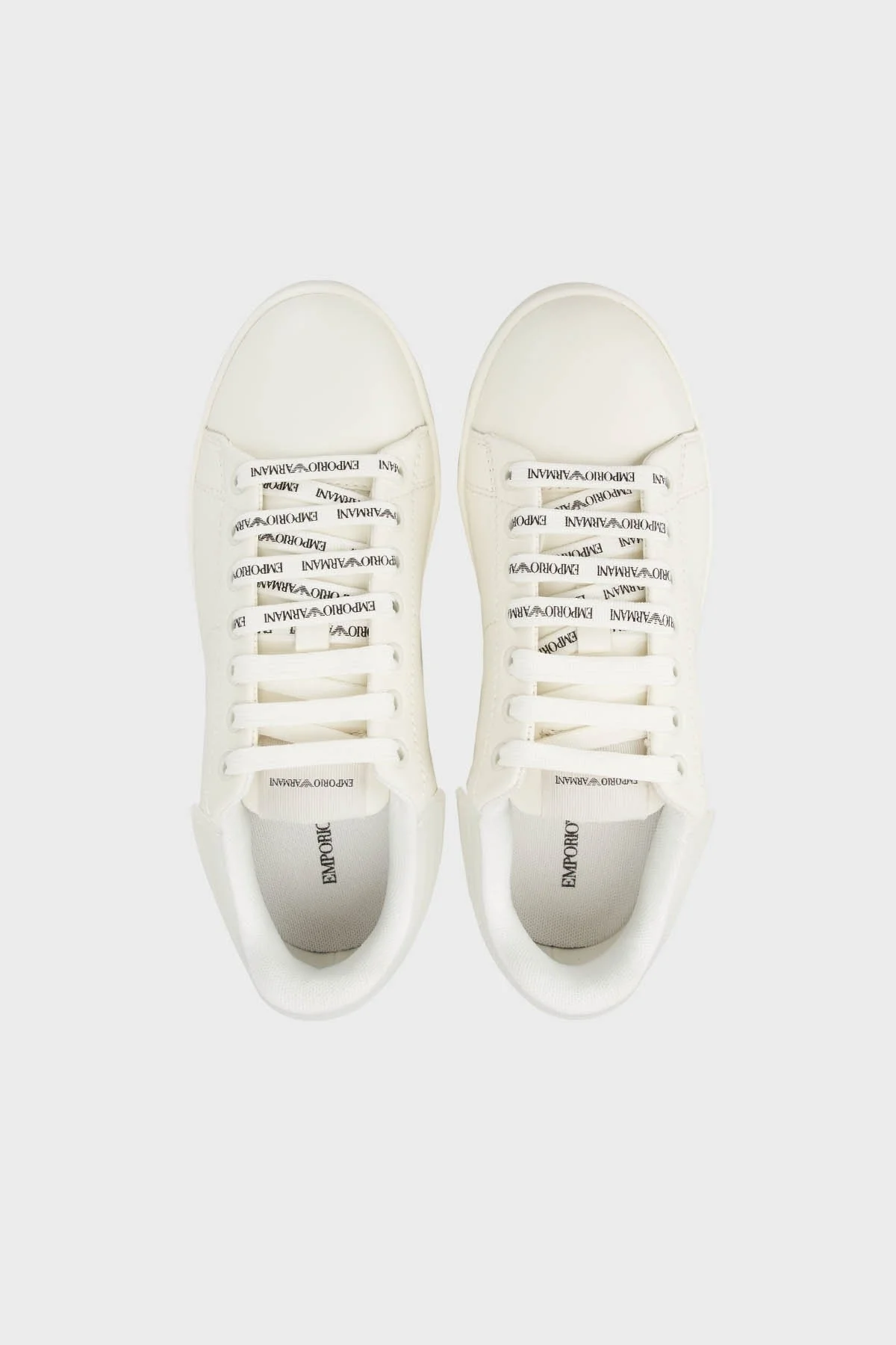 Emporio Armani Hakiki Deri Sneaker Bayan Ayakkabı X3X024 XR128 T862 BEYAZ - 5