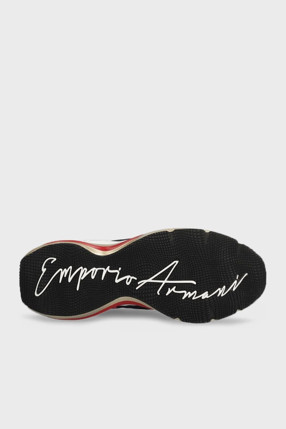 Emporio Armani Hakiki Deri Sneaker Bayan Ayakkabı X3X173 XN759 M700 SİYAH-GOLD - 5