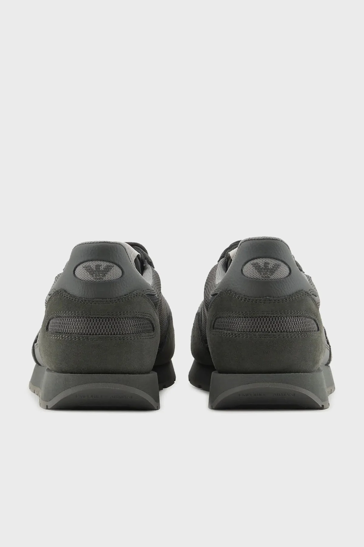 Emporio Armani Hakiki Deri Sneaker Erkek Ayakkabı X4X537 XN730 01794 KOYU YEŞİL - 5