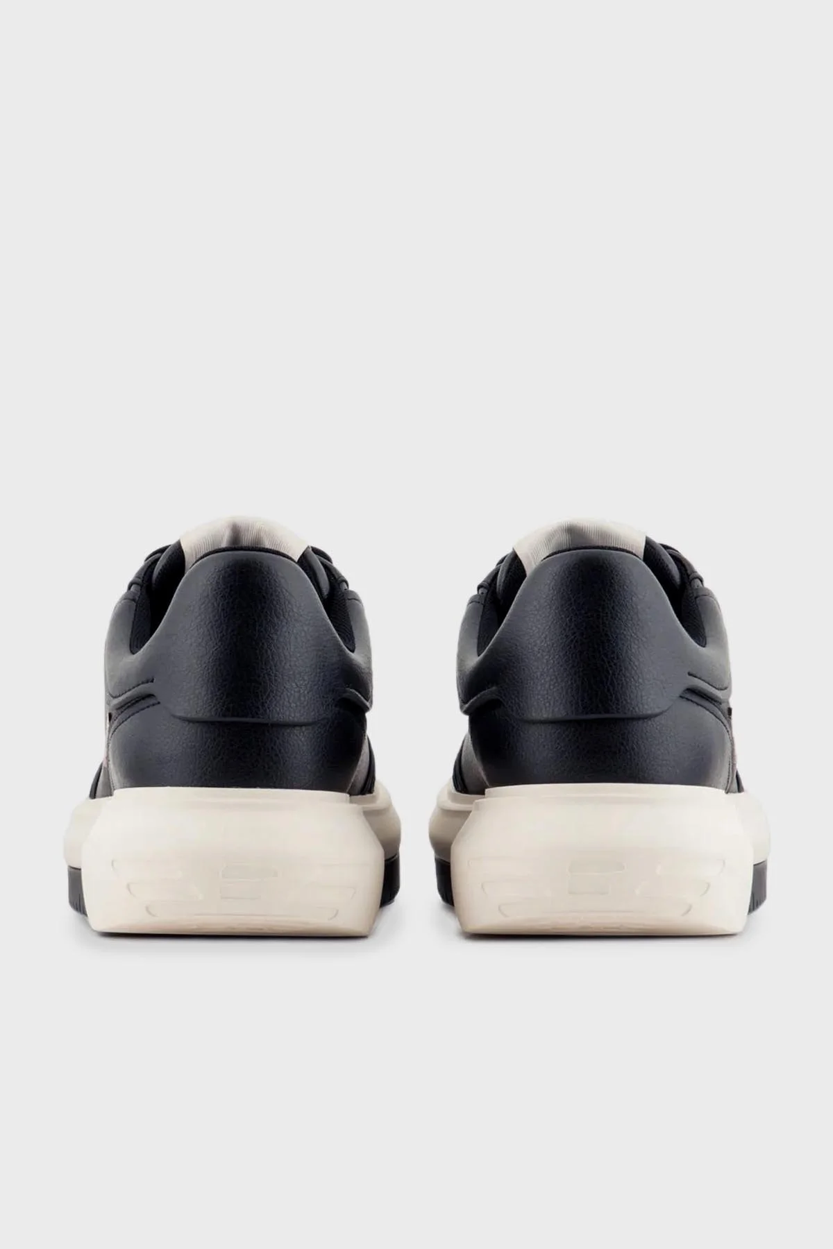 Emporio Armani Hakiki Deri Sneaker Erkek Ayakkabı X4X633 XD404 T038 LACİVERT - 4