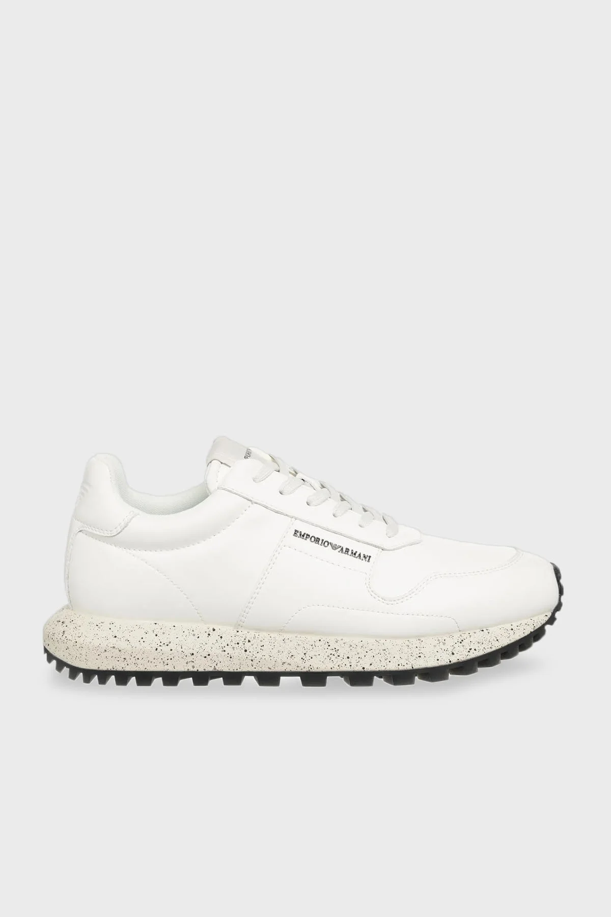 Emporio Armani Hakiki Deri Sneaker Erkek Ayakkabı X4X639 XD382 00894 BEYAZ - 6