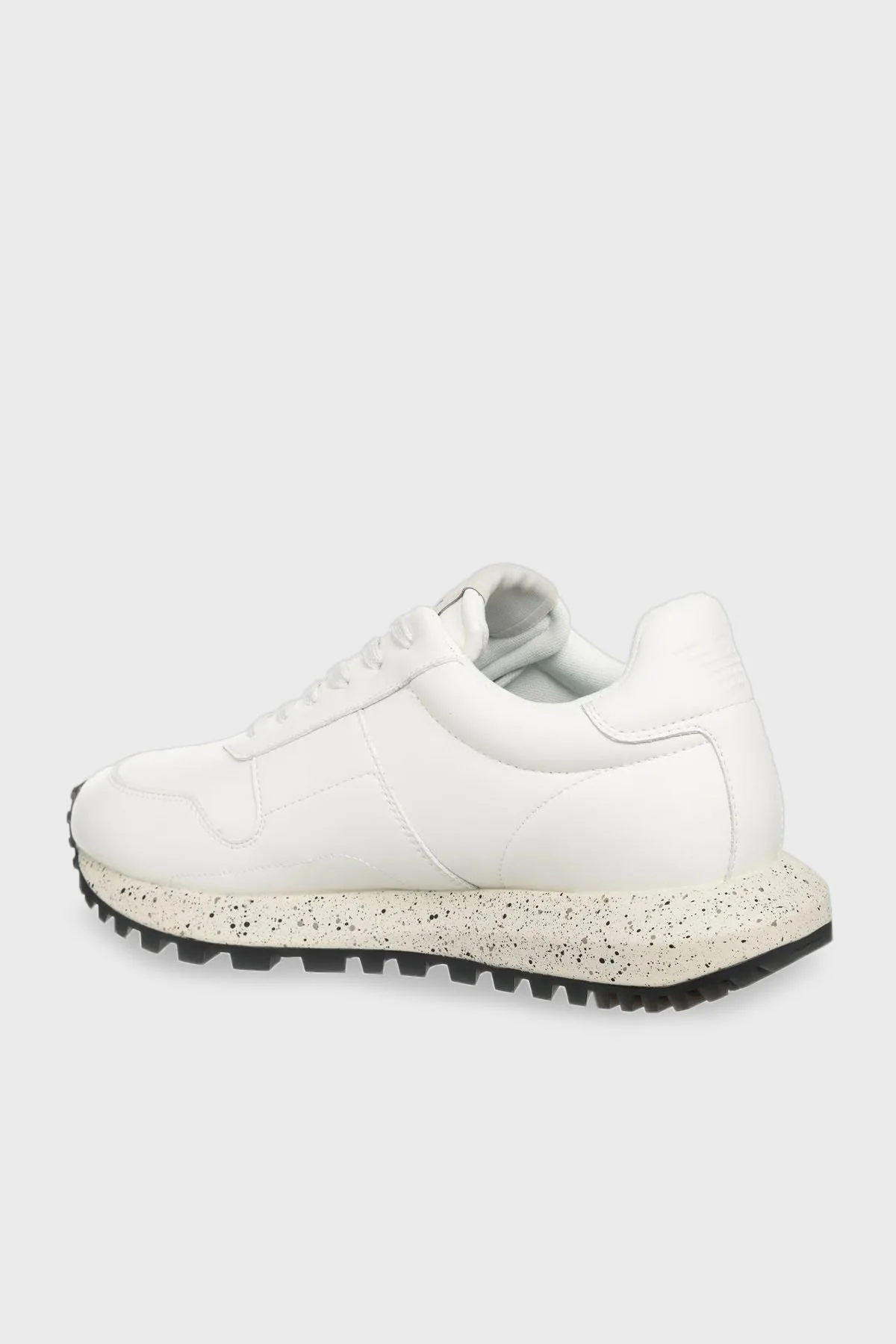 Emporio Armani Hakiki Deri Sneaker Erkek Ayakkabı X4X639 XD382 00894 BEYAZ - 9