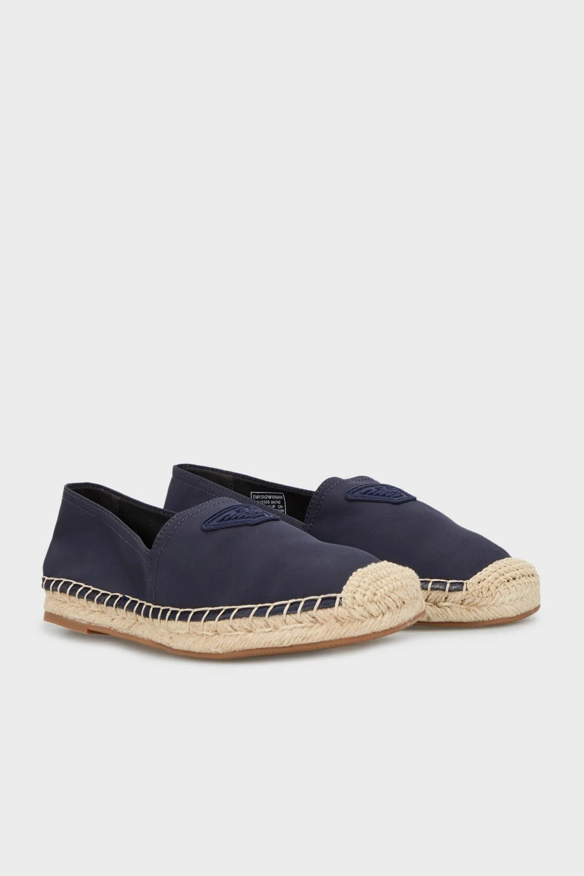 Emporio Armani Hasır Detaylı Espadril Unisex Ayakkabı XVSS03 XN742 N151 LACİVERT - 3