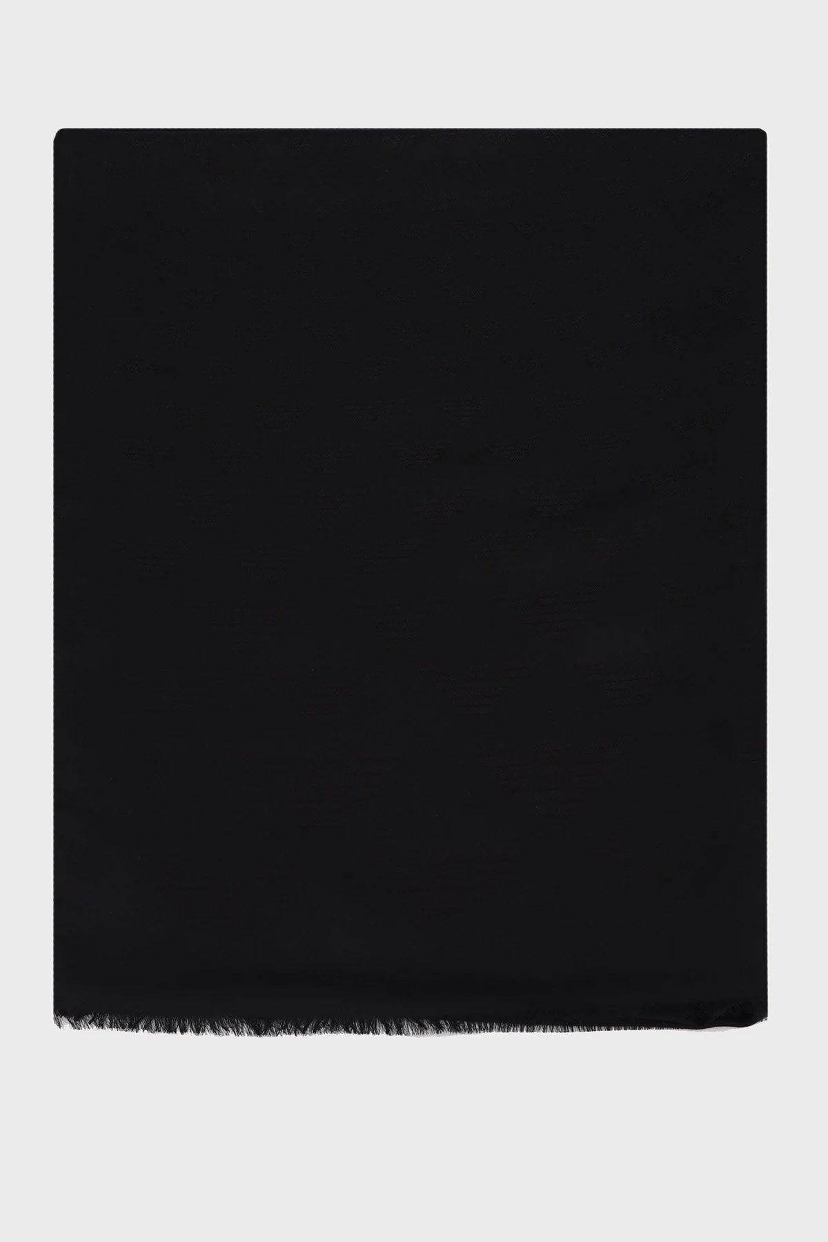 Emporio Armani İpek Karışımlı Logolu 77x180 cm Unisex Şal 625230 3R329 00020 SİYAH - 1