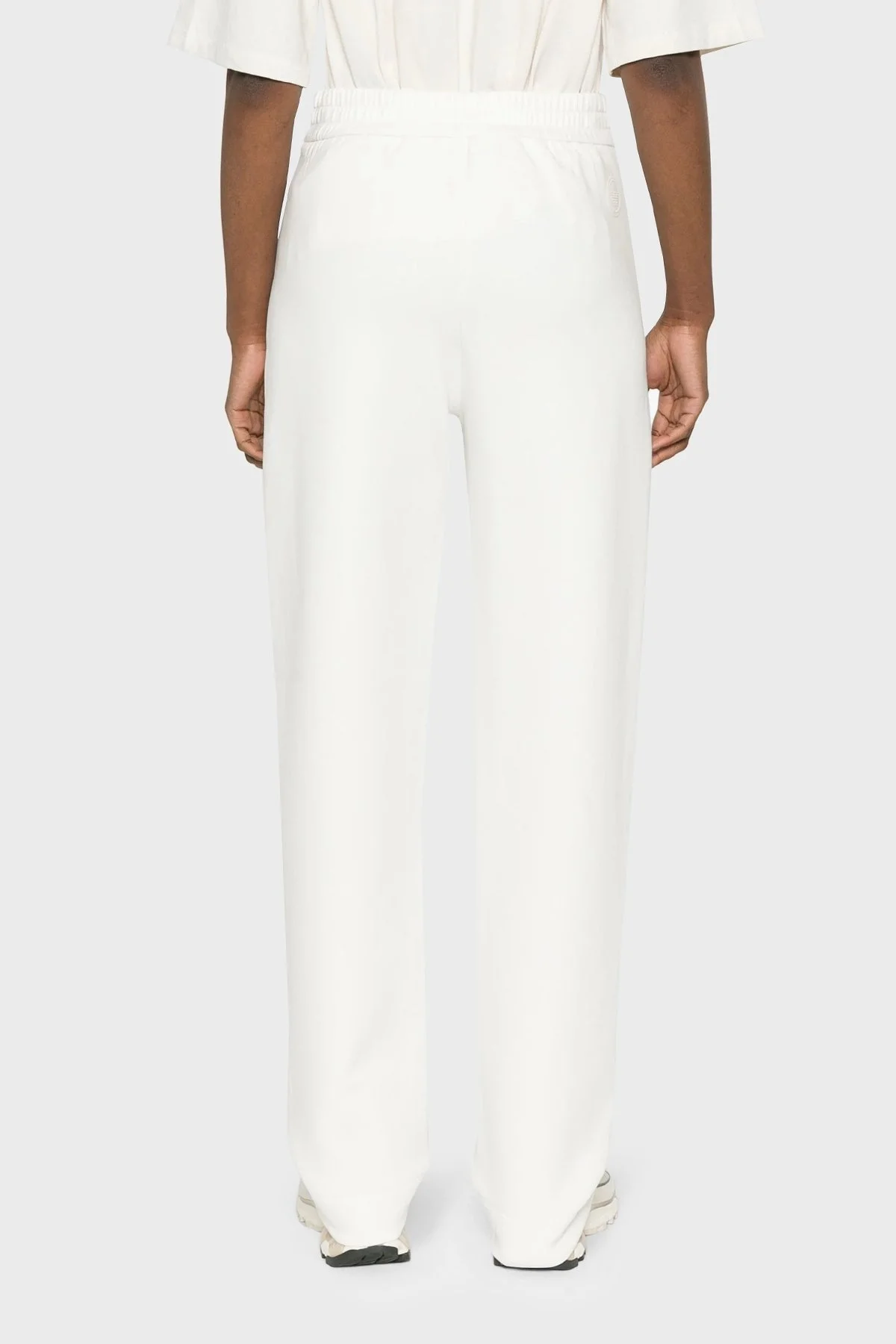 Emporio Armani Isı Yalıtımlı Relaxed Fit Çift Jarse Bayan Pantolon 3D2P6E 1JHSZ 0101 BEYAZ - 8