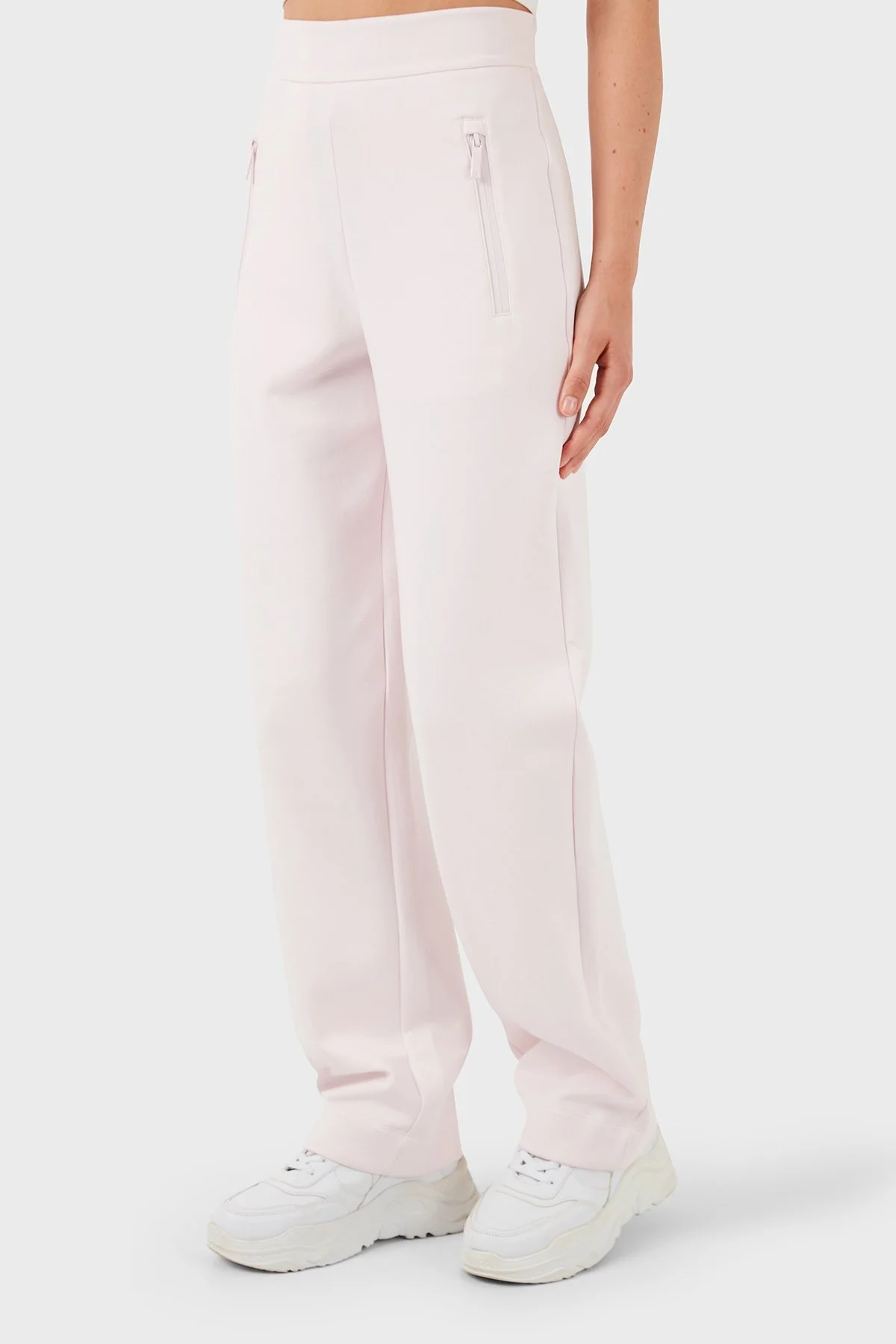 Emporio Armani Isı Yalıtımlı Relaxed Fit Çift Jarse Bayan Pantolon 3D2P6E 1JHSZ 0327 PUDRA - 9