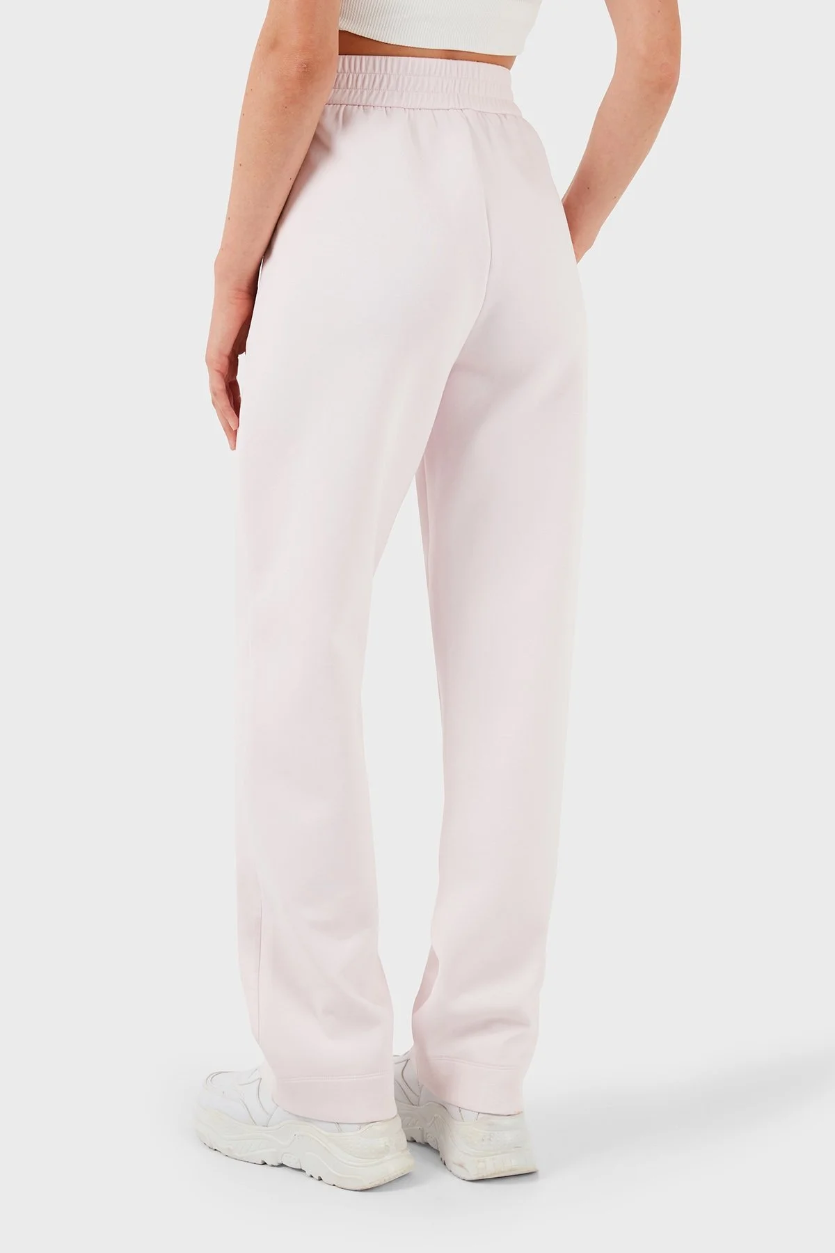 Emporio Armani Isı Yalıtımlı Relaxed Fit Çift Jarse Bayan Pantolon 3D2P6E 1JHSZ 0327 PUDRA - 10