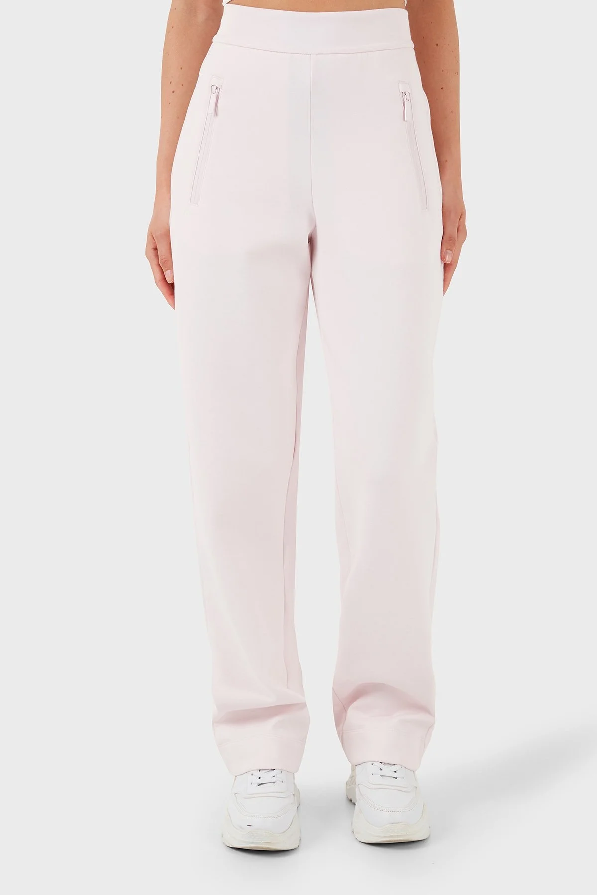 Emporio Armani Isı Yalıtımlı Relaxed Fit Çift Jarse Bayan Pantolon 3D2P6E 1JHSZ 0327 PUDRA - 11