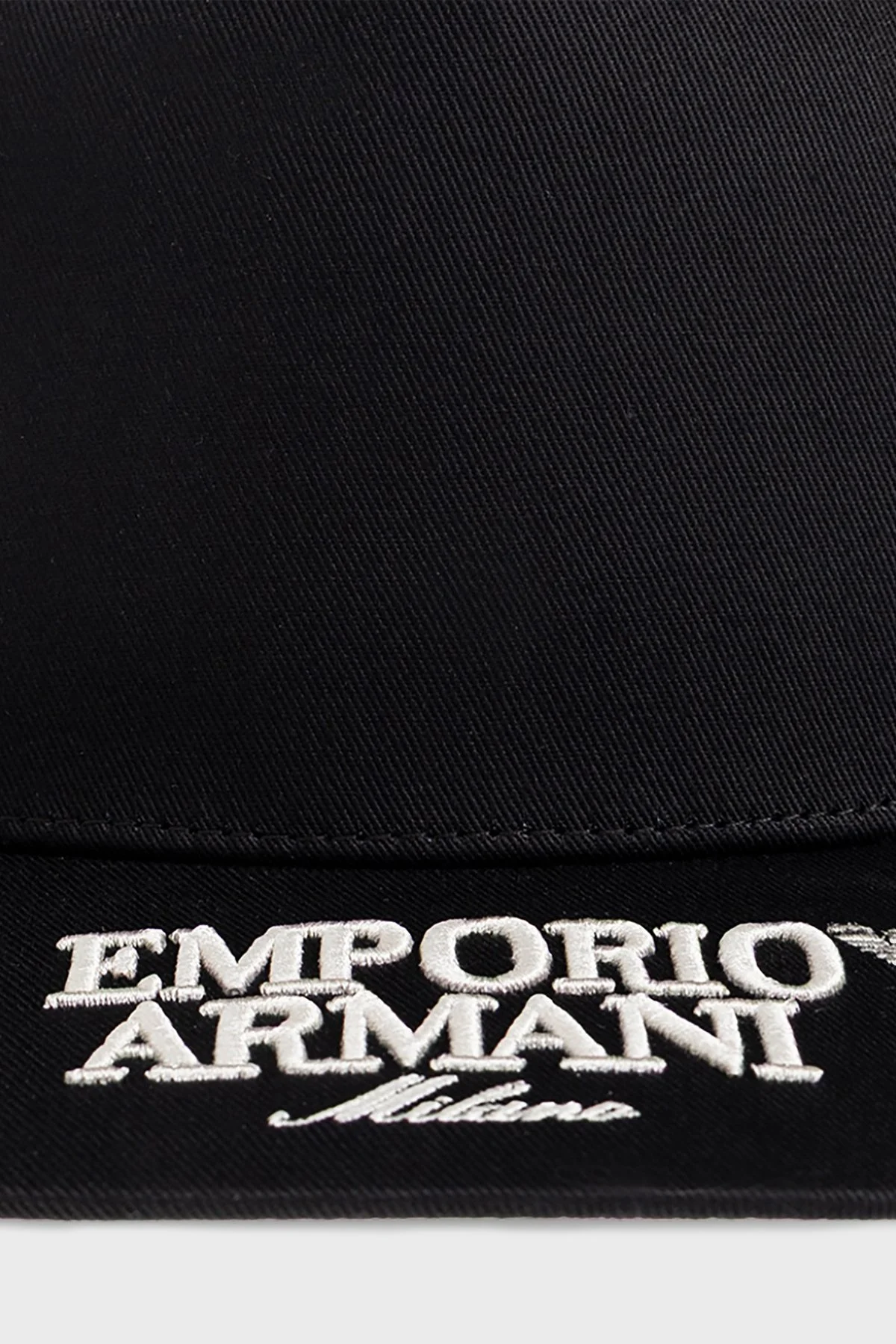 Emporio Armani İşleme Logolu Pamuklu Erkek Şapka EM004848 AF23345 UC001 SİYAH - 3