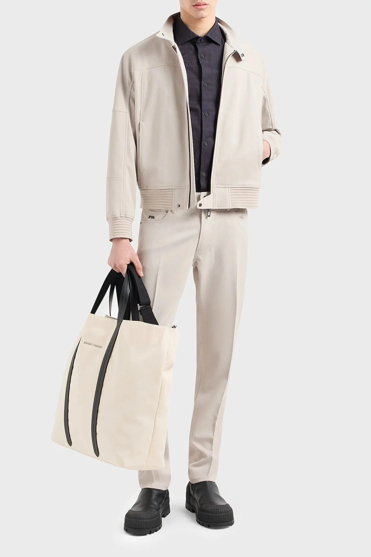 Emporio Armani J05 Streç Pamuklu Normal Bel Regular Fit Jeans Erkek Kot Pantolon 3D1J05 1NPQZ 06G2 BEJ - 2