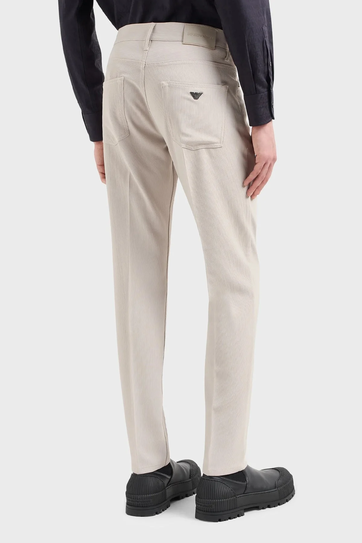 Emporio Armani J05 Streç Pamuklu Normal Bel Regular Fit Jeans Erkek Kot Pantolon 3D1J05 1NPQZ 06G2 BEJ - 3