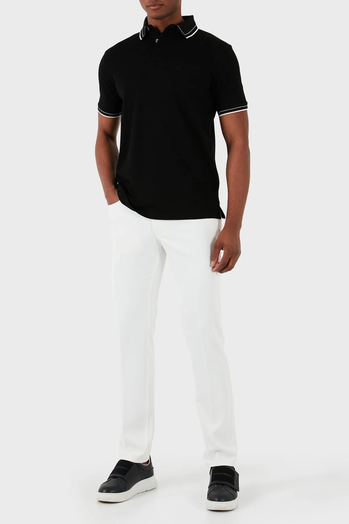 Emporio Armani J05 Streç Pamuklu Regular Fit Jeans Erkek Kot Pantolon 3D1J05 1NPQZ 0101 BEYAZ - 1