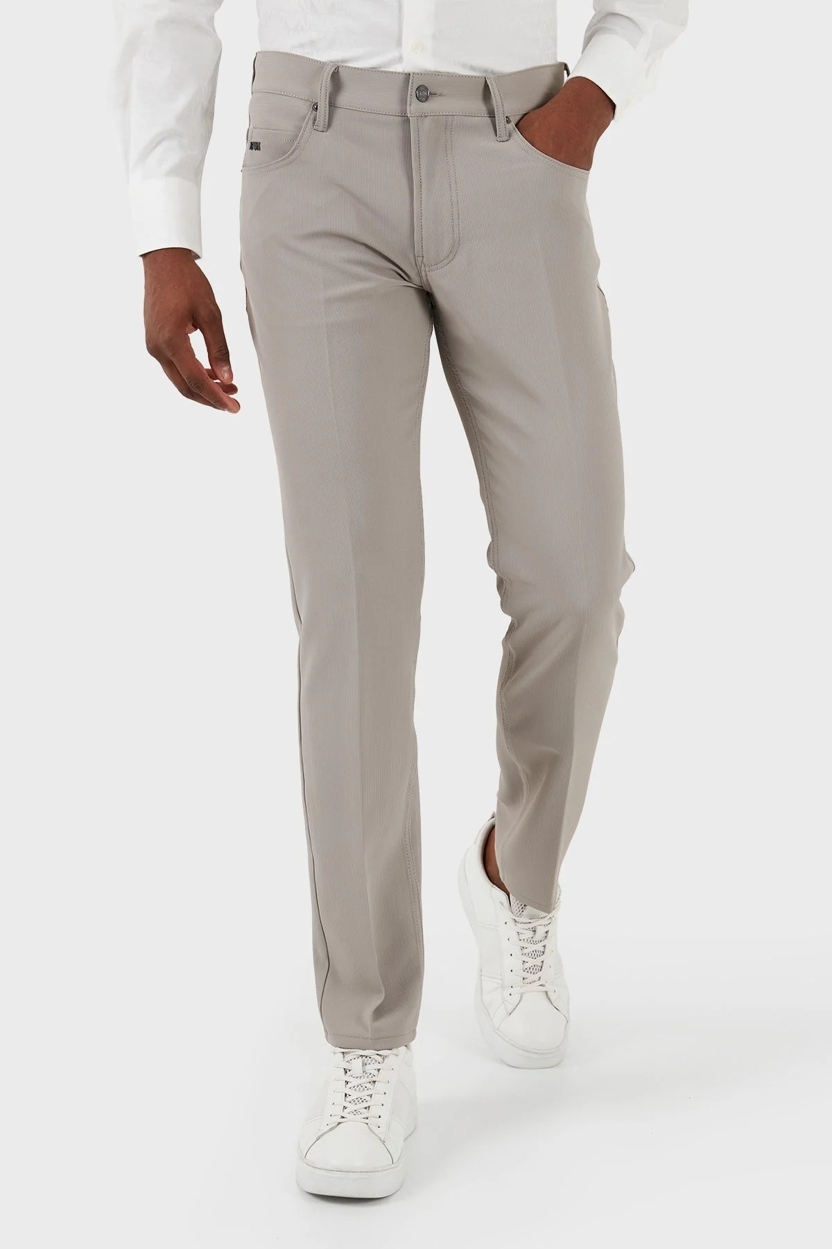 Emporio Armani J05 Streç Pamuklu Regular Fit Jeans Erkek Kot Pantolon 3D1J05 1NPQZ 0650 BEJ - 2