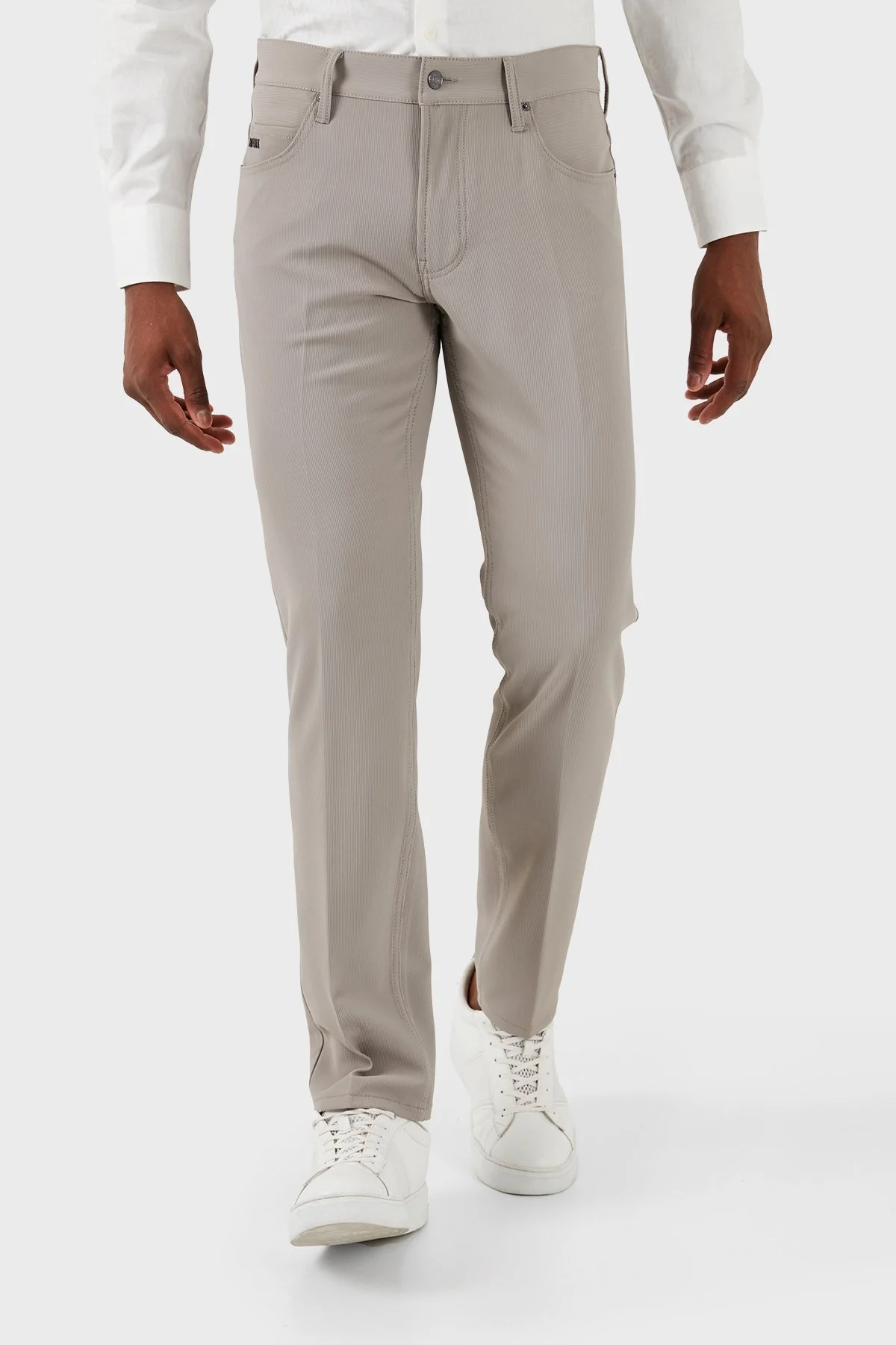 Emporio Armani J05 Streç Pamuklu Regular Fit Jeans Erkek Kot Pantolon 3D1J05 1NPQZ 0650 BEJ - 4