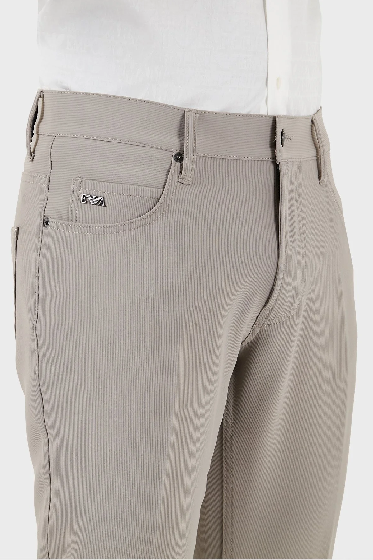 Emporio Armani J05 Streç Pamuklu Regular Fit Jeans Erkek Kot Pantolon 3D1J05 1NPQZ 0650 BEJ - 6